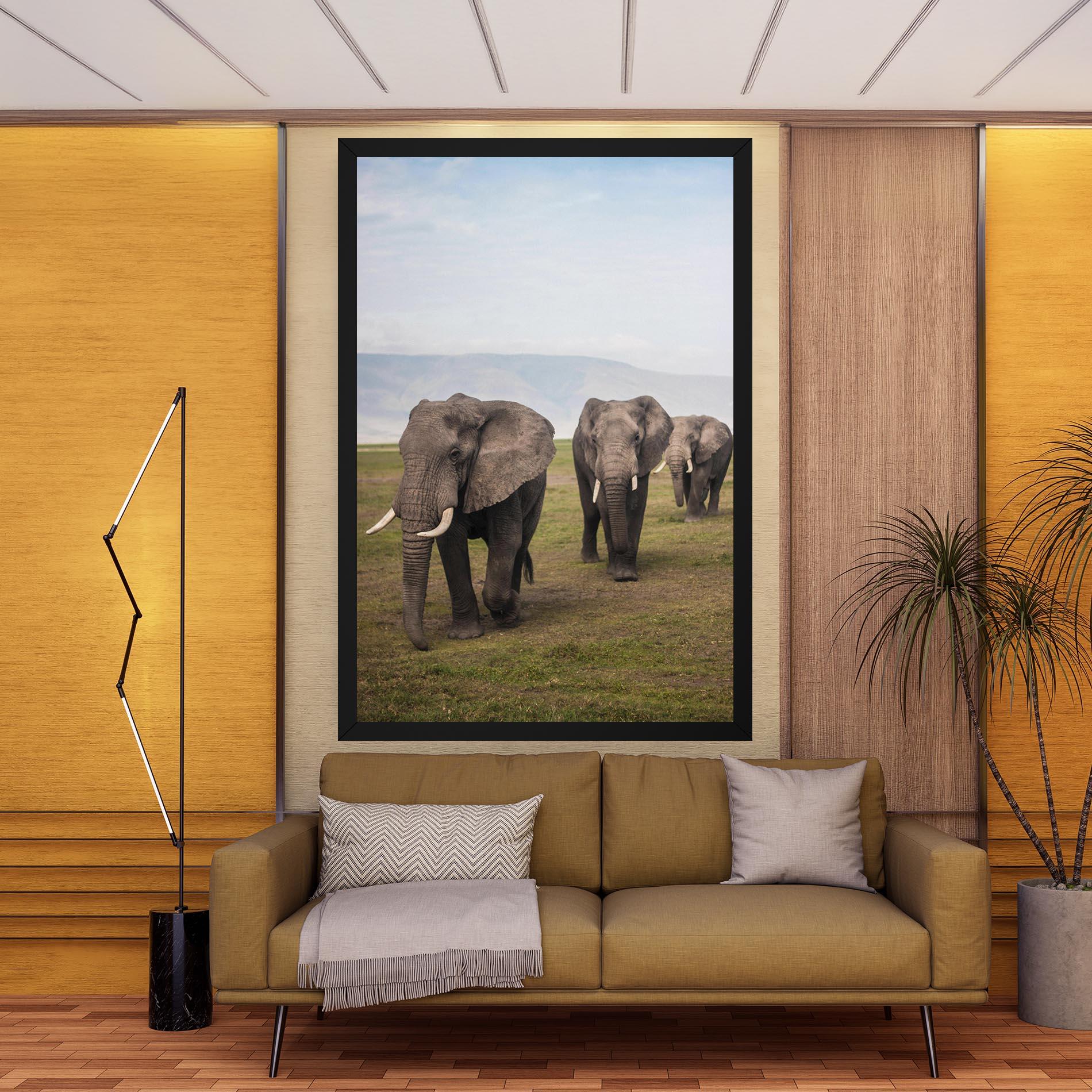 Vászonkép Elephant Landscape mockup 9