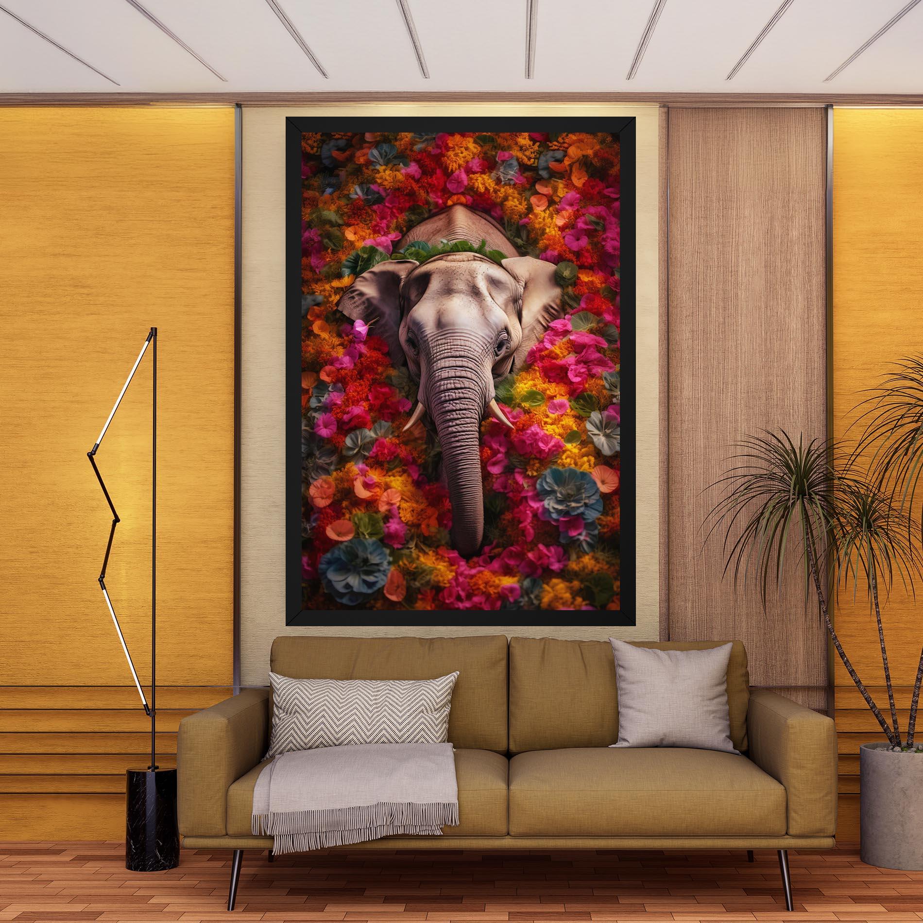 Vászonkép Flower Elephant mockup 9
