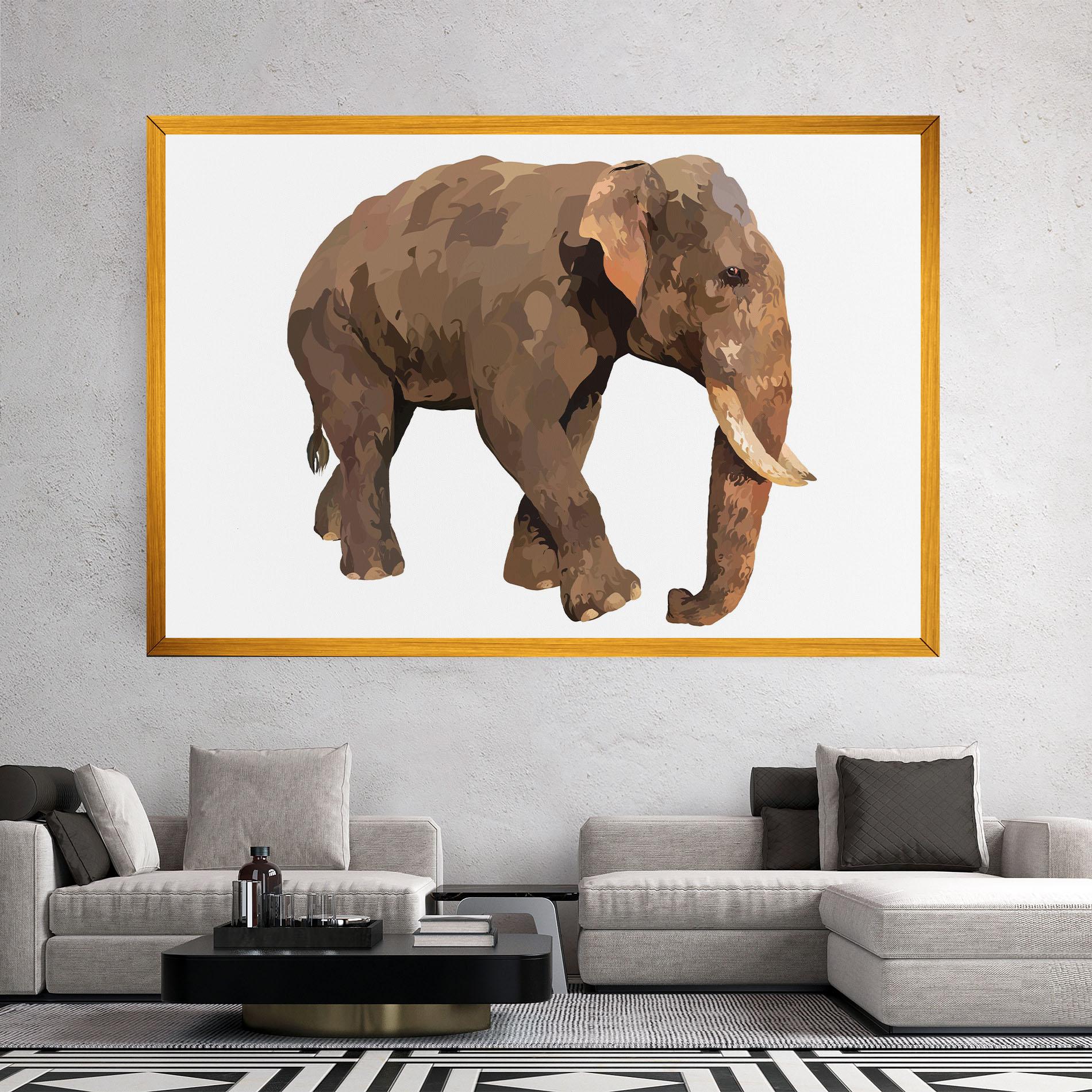 Vászonkép Brown Elephant mockup 2