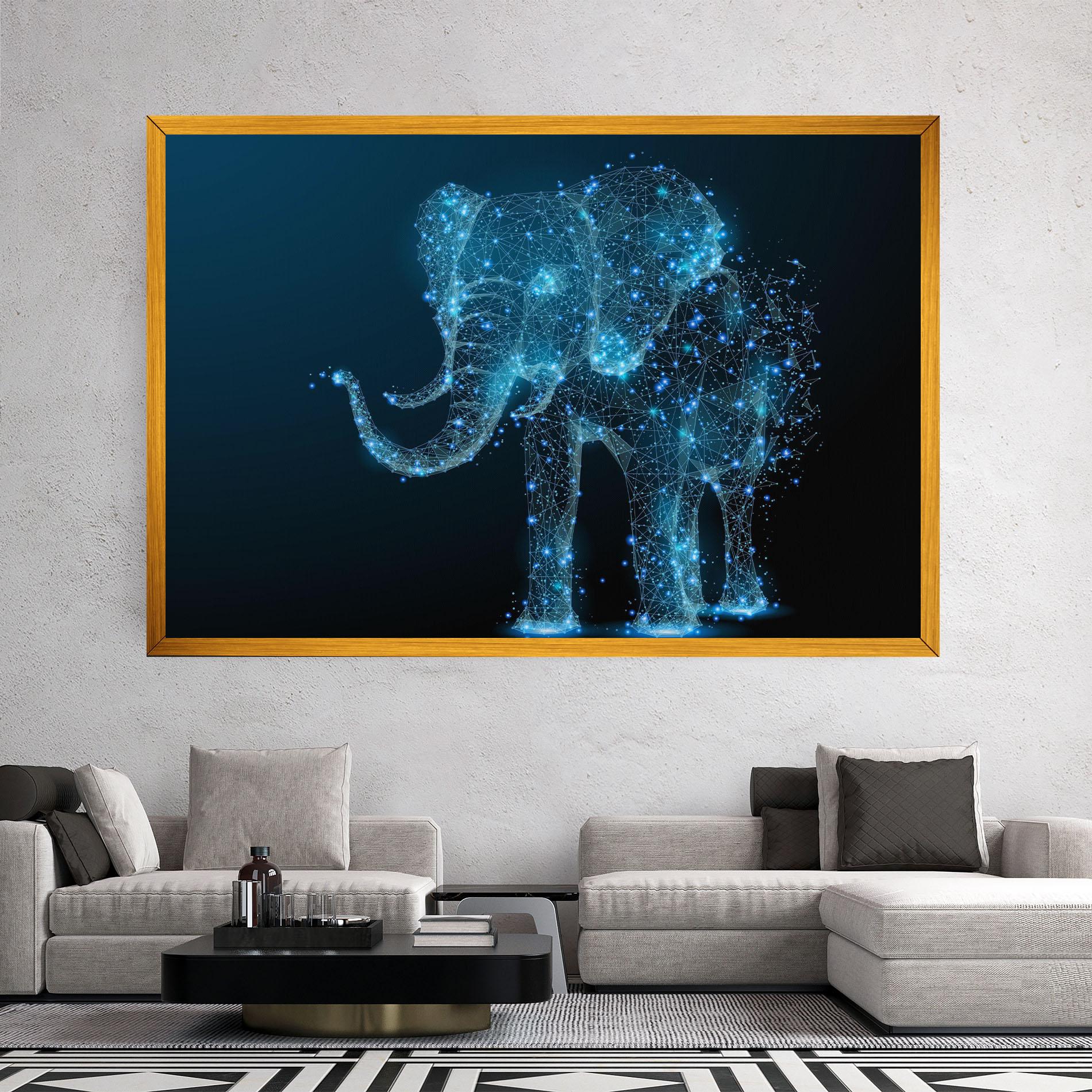 Vászonkép Digital Elephant mockup 2