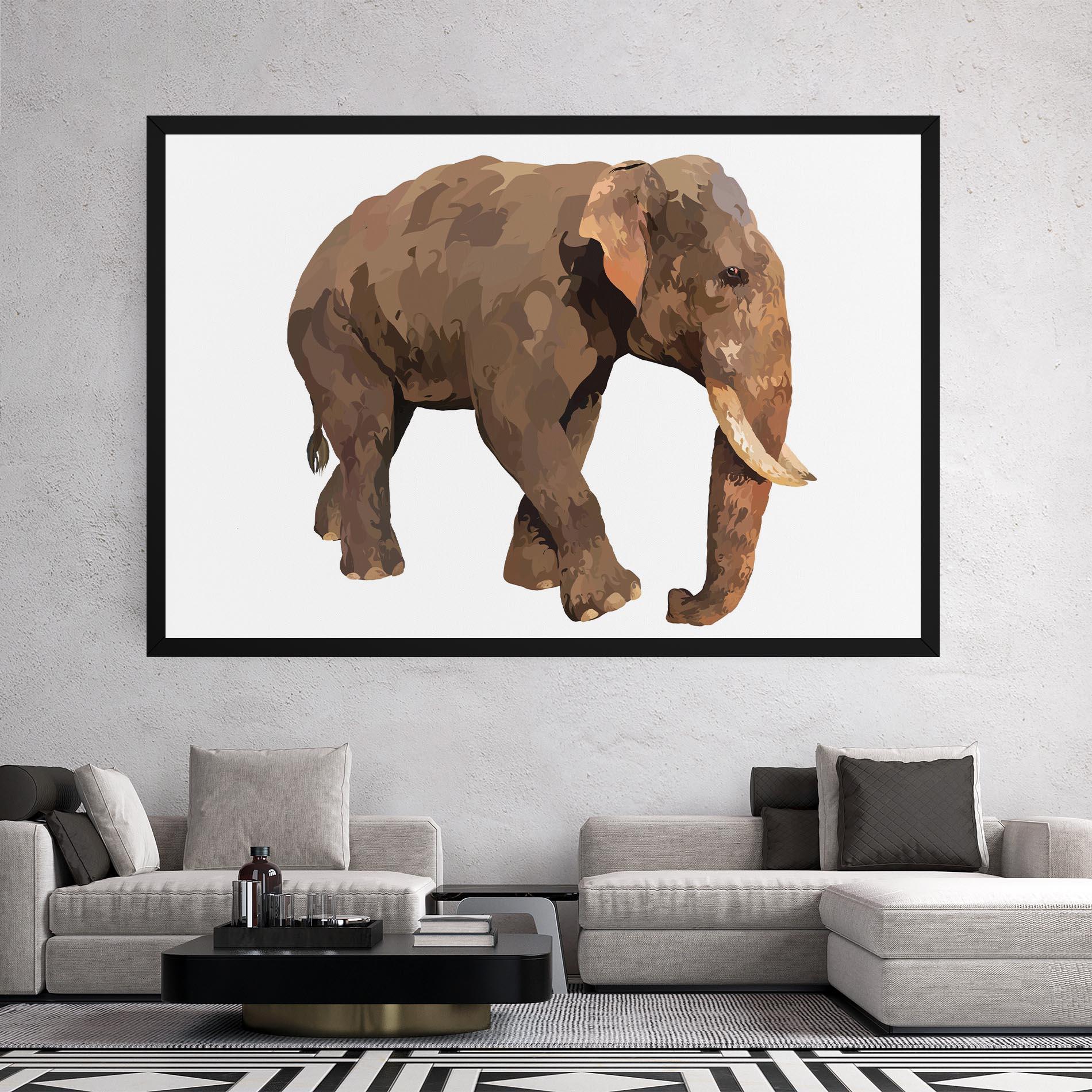 Vászonkép Brown Elephant mockup 2