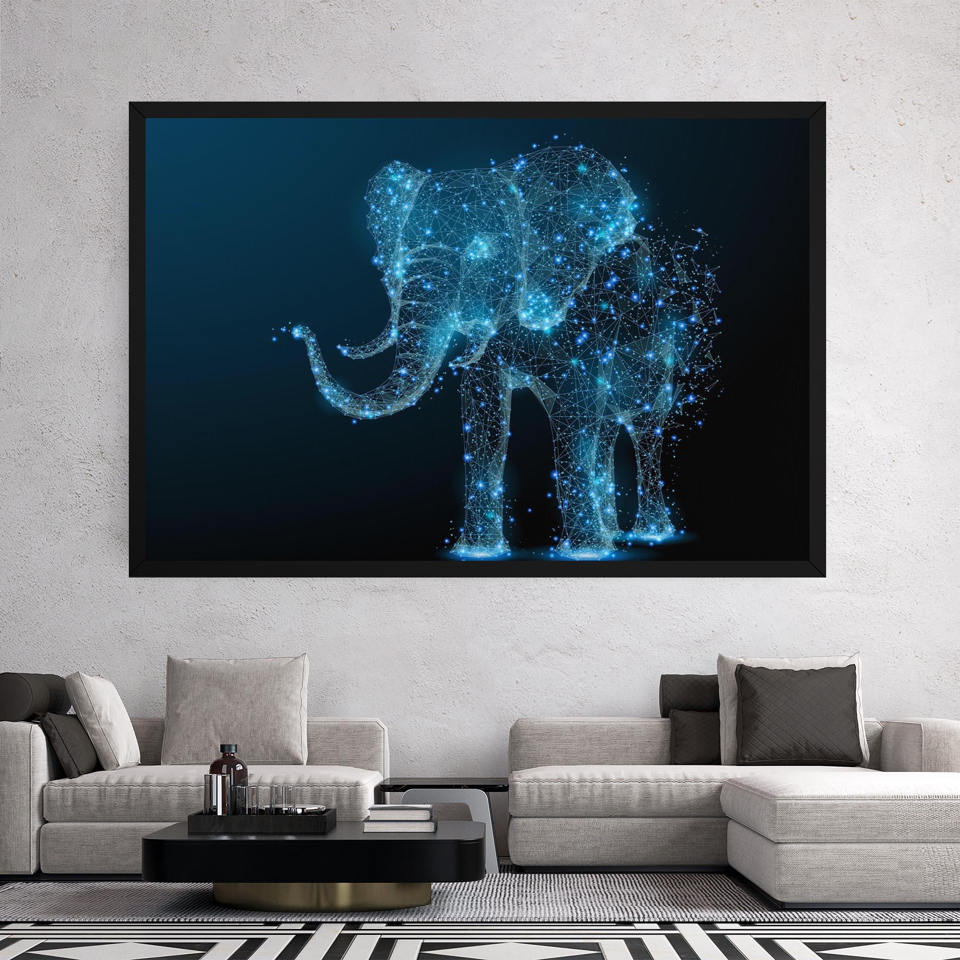 Vászonkép Digital Elephant mockup 2