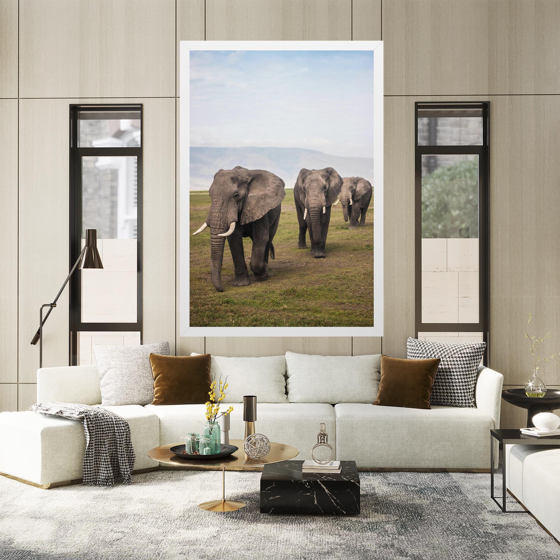 Vászonkép Elephant Landscape mockup 2