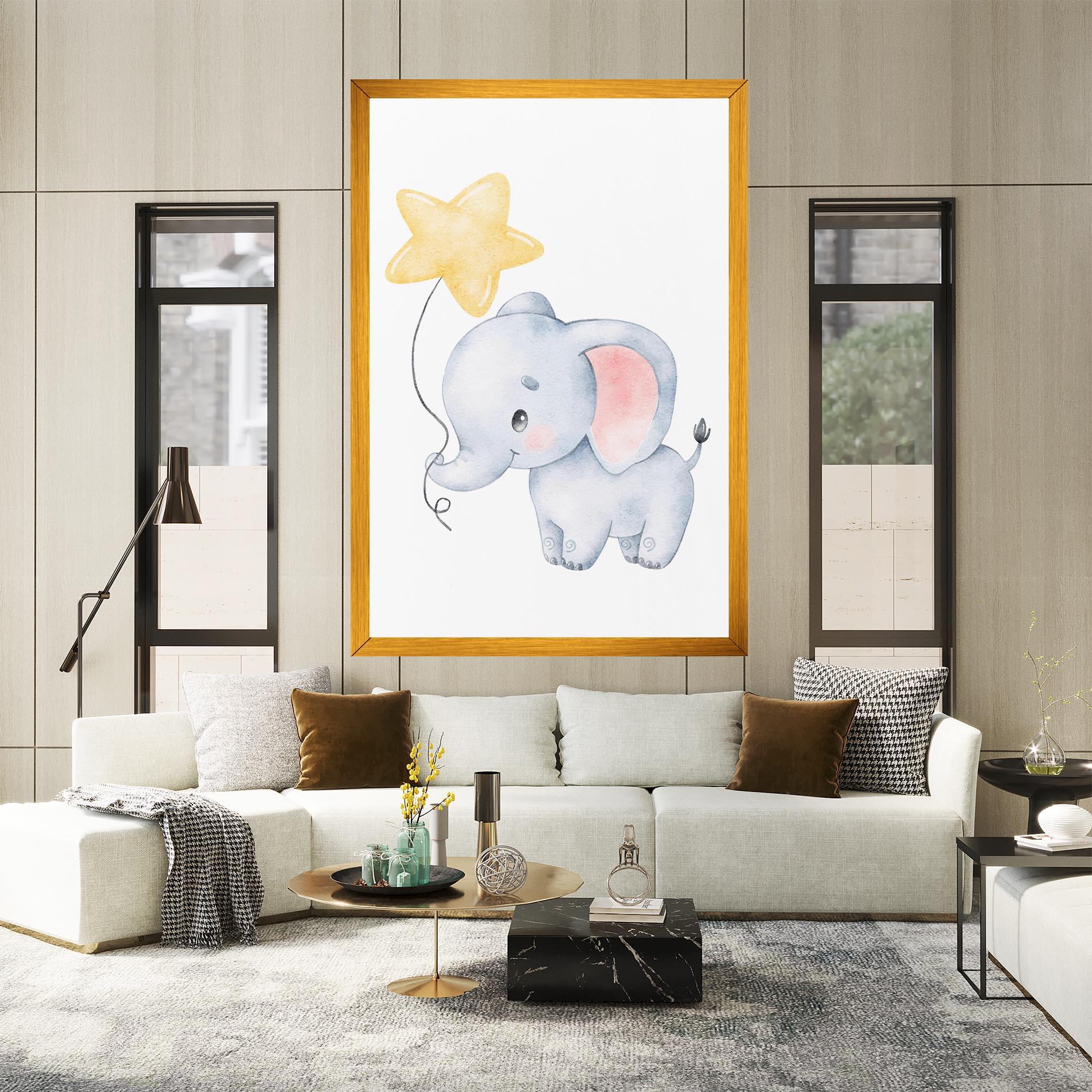 Vászonkép Baby Elephant Kids mockup 2