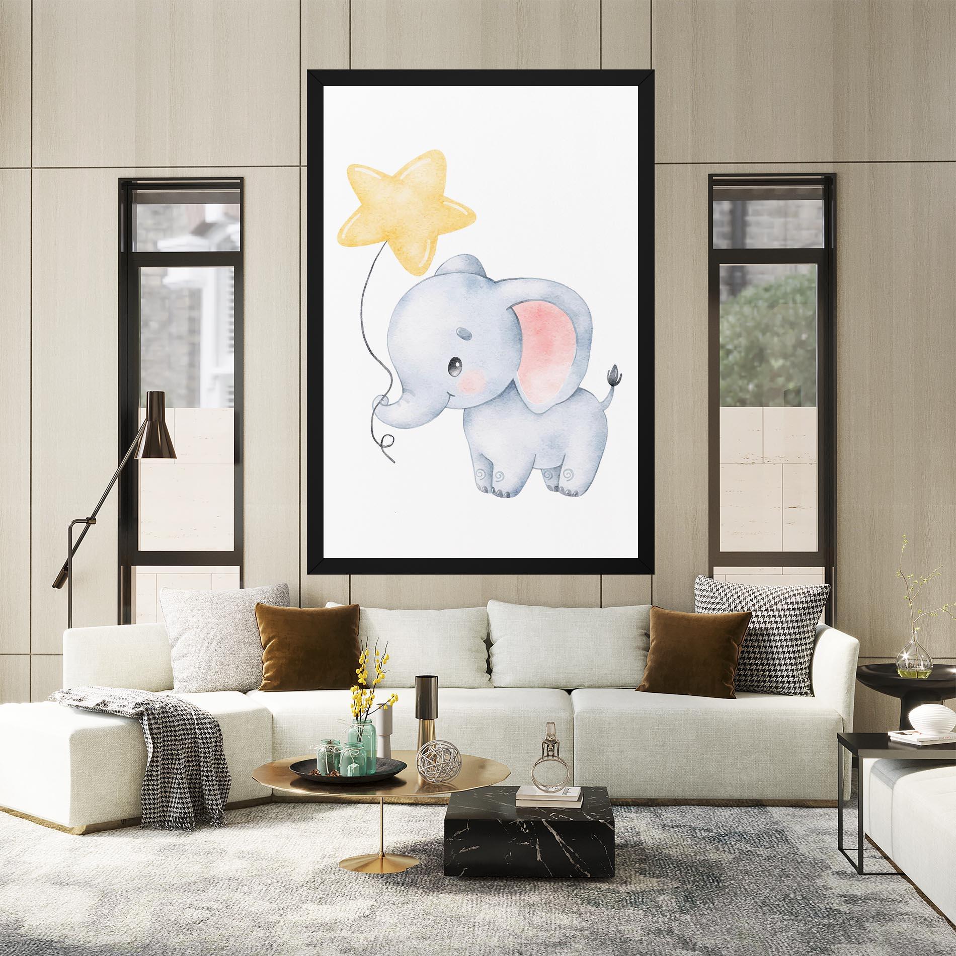 Vászonkép Baby Elephant Kids mockup 2