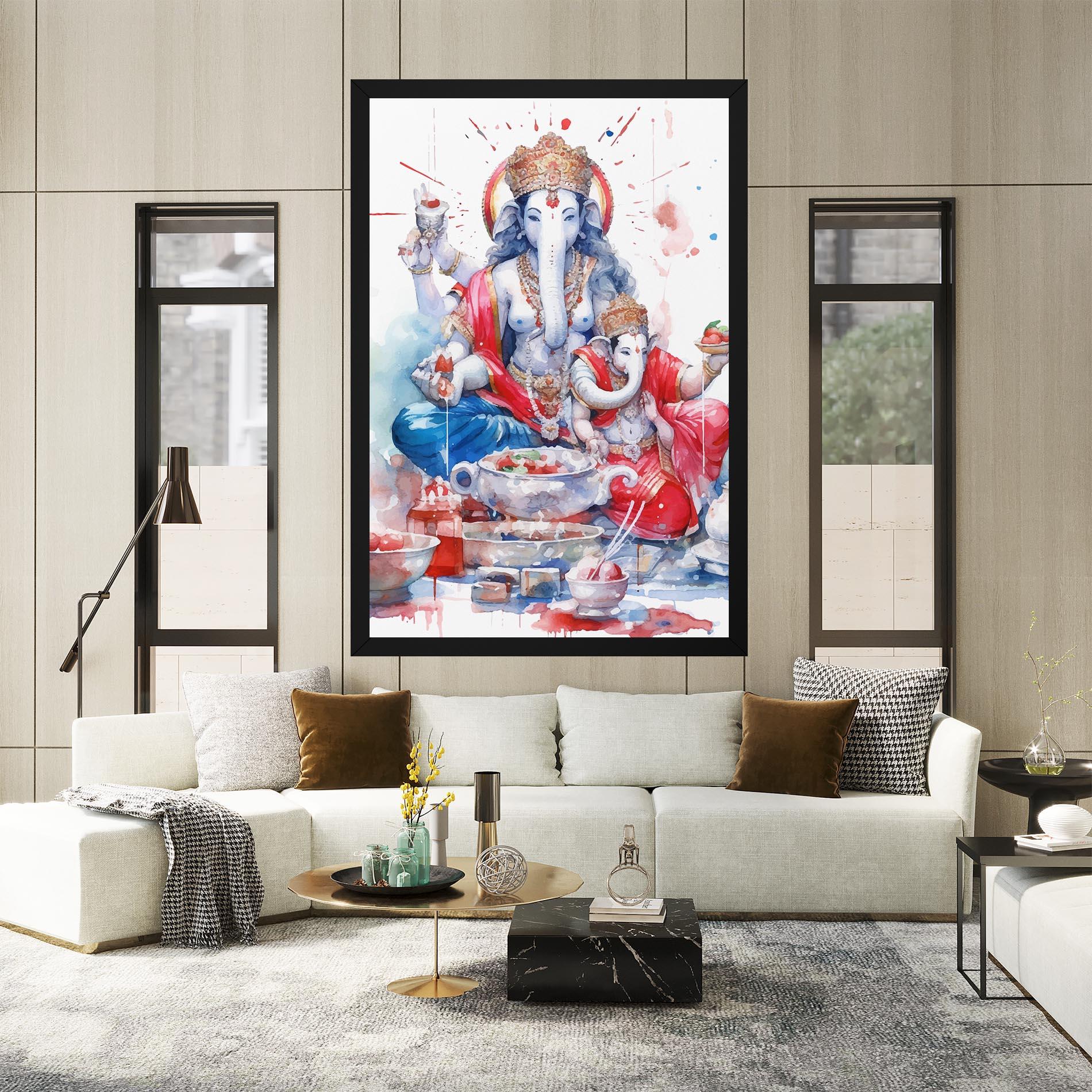 Vászonkép Durga Puja Festival mockup 2