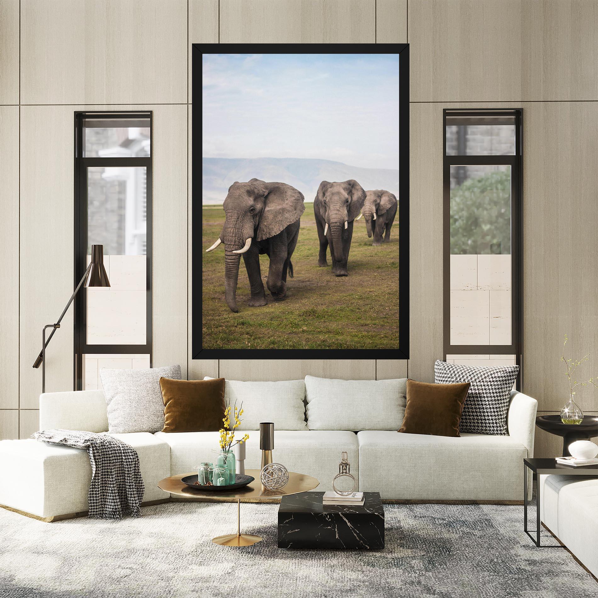Vászonkép Elephant Landscape mockup 2