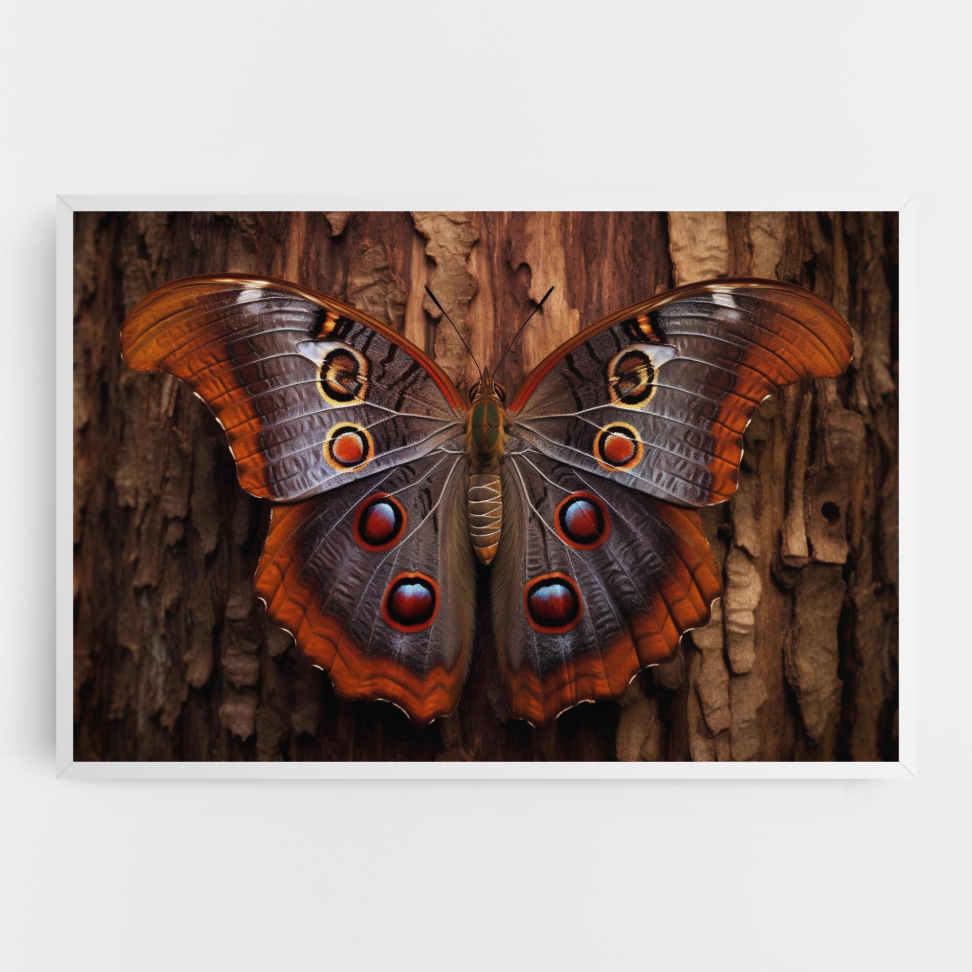 Vászonkép Brown Eyes Butterfly mockup 0