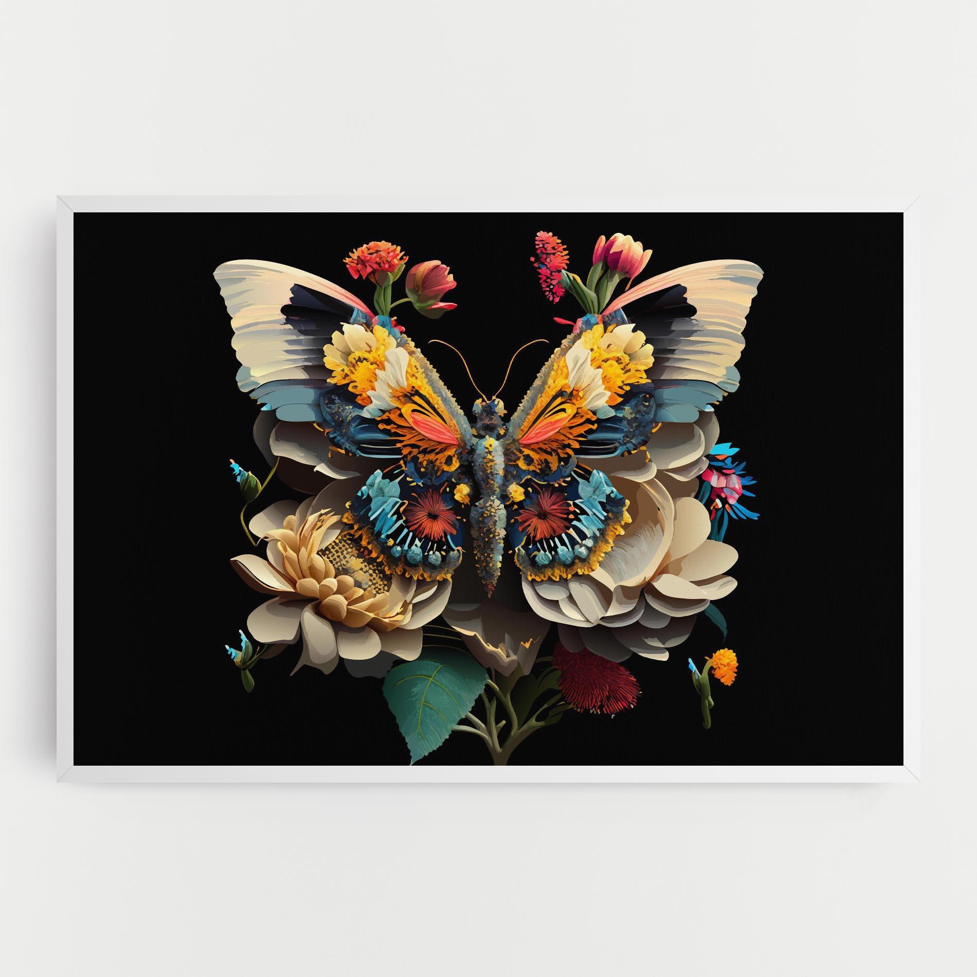 Vászonkép Colorful Butterfly mockup 0