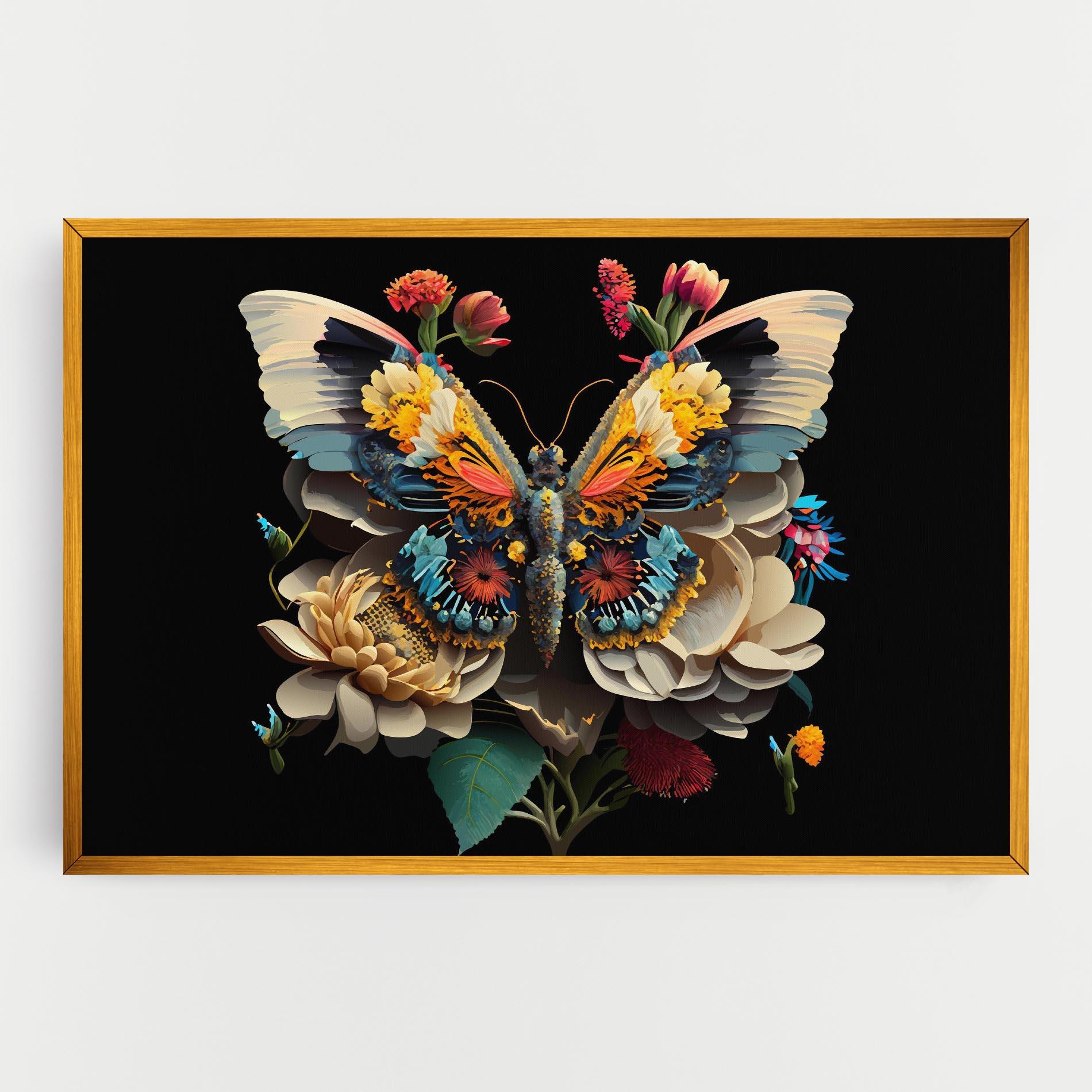 Vászonkép Colorful Butterfly mockup 0
