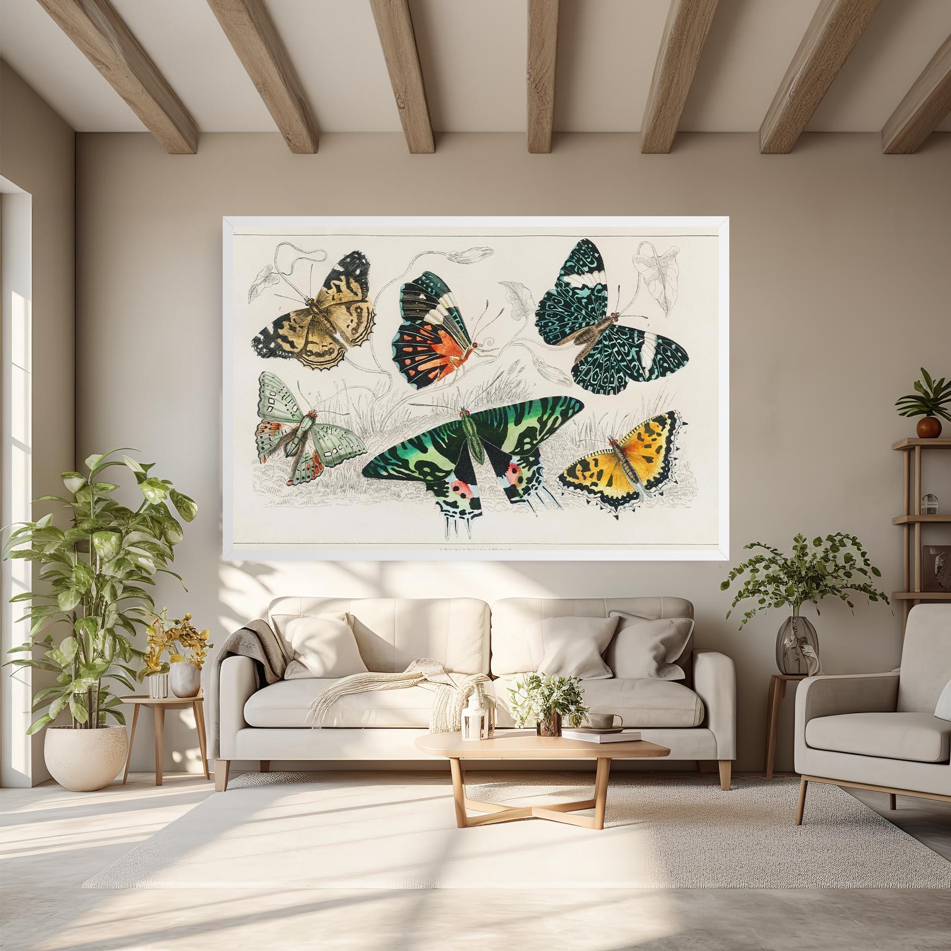 Vászonkép Butterfly Art mockup 6