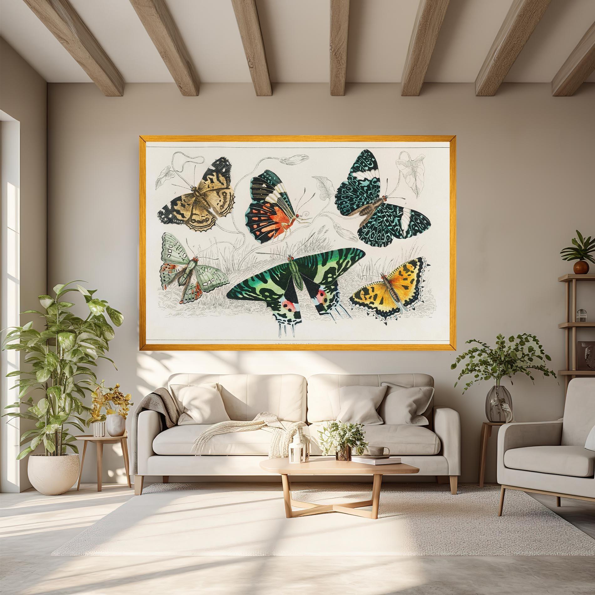 Vászonkép Butterfly Art mockup 6
