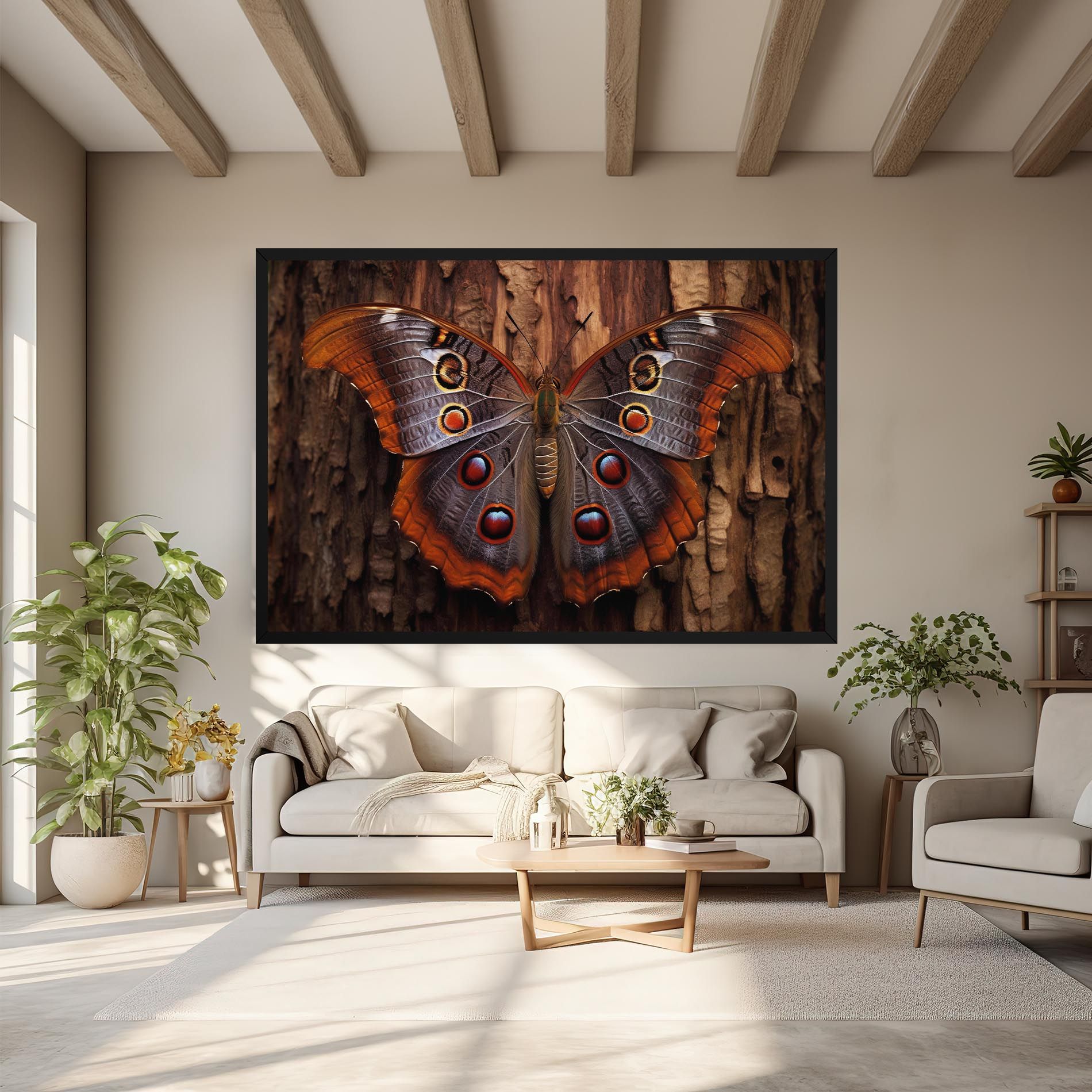 Brown Eyes Butterfly mockup 6