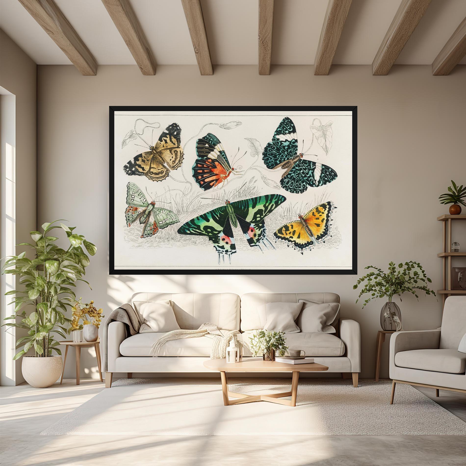 Vászonkép Butterfly Art mockup 6