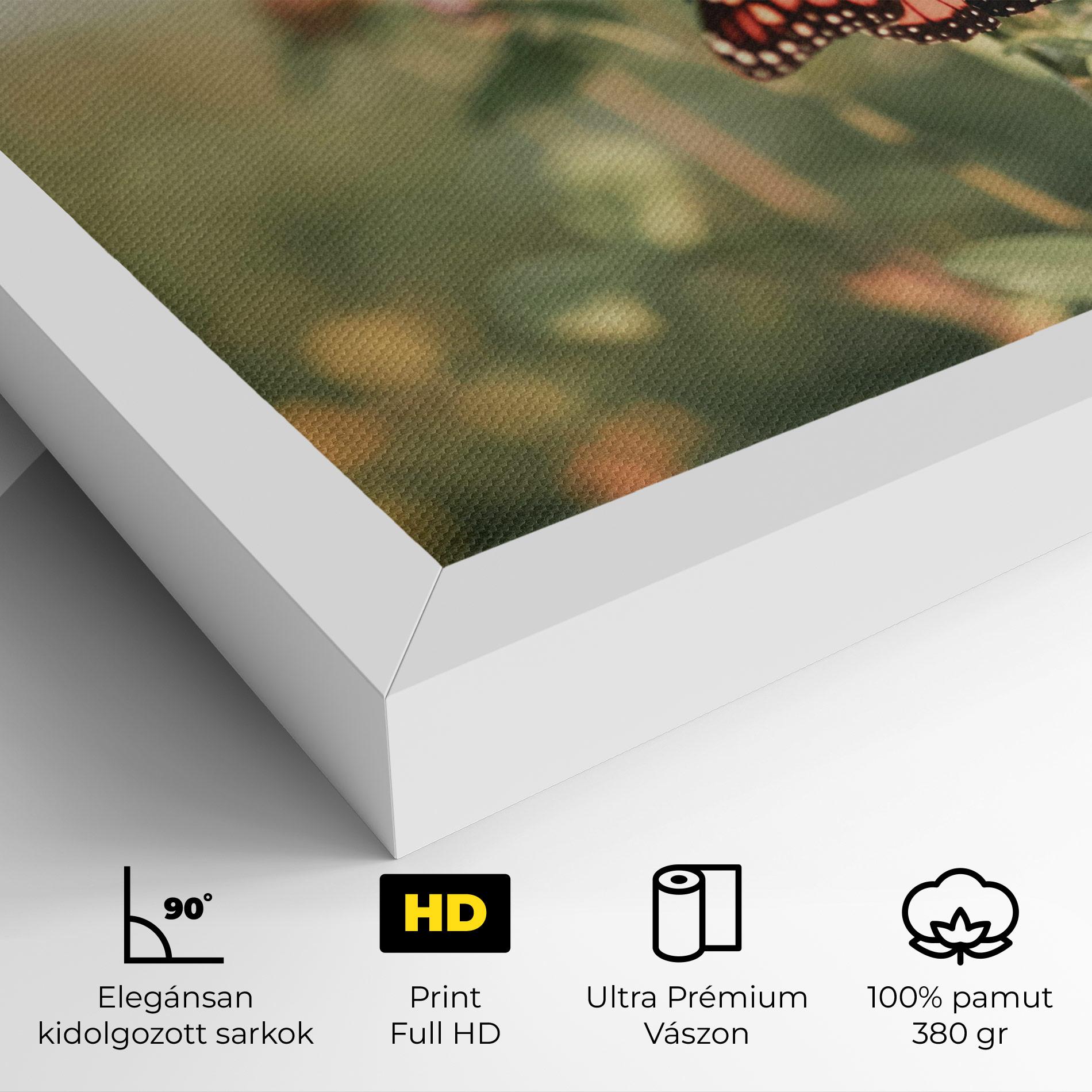 Vászonkép Light Red Butterfly mockup 4