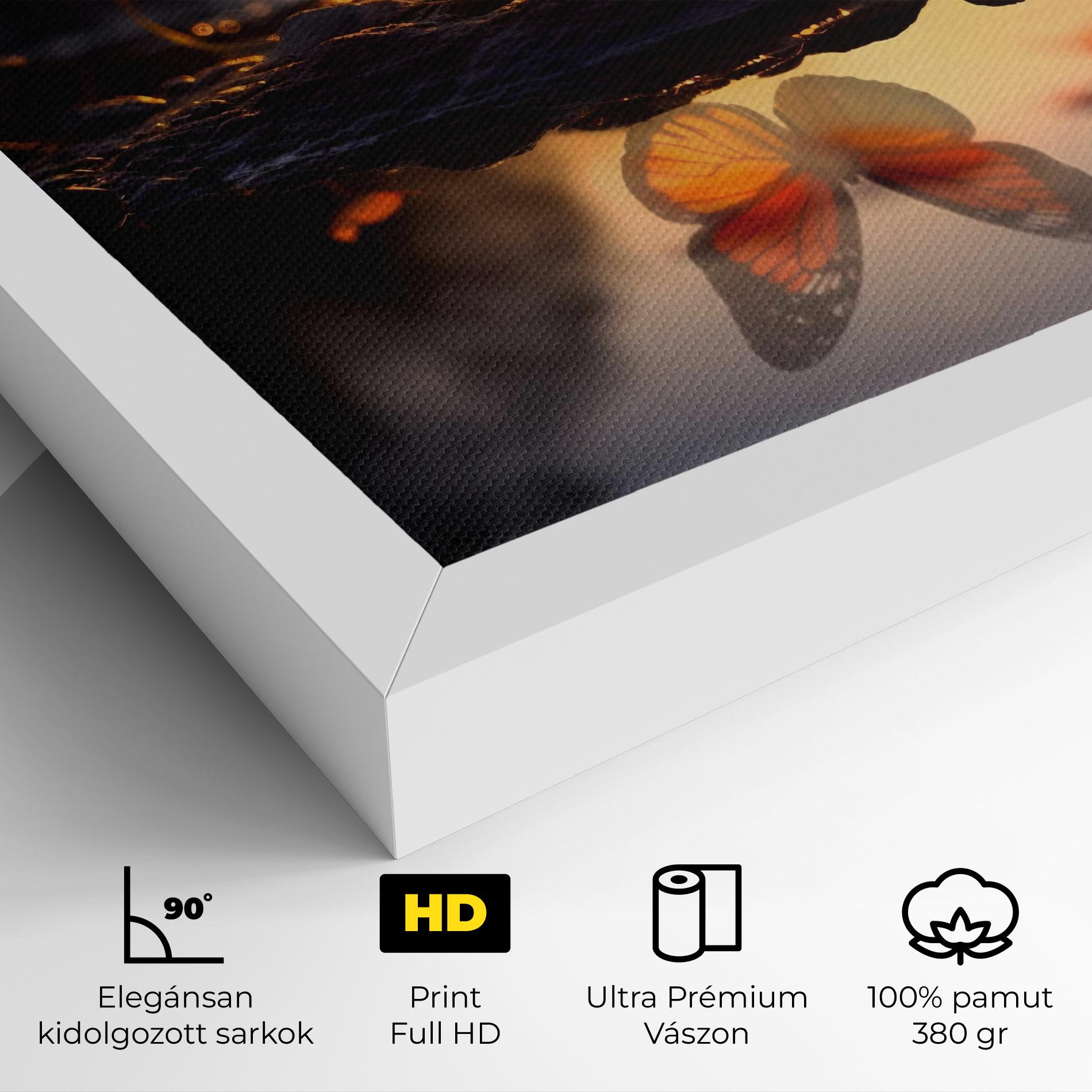 Vászonkép Sun Water Butterfly mockup 4