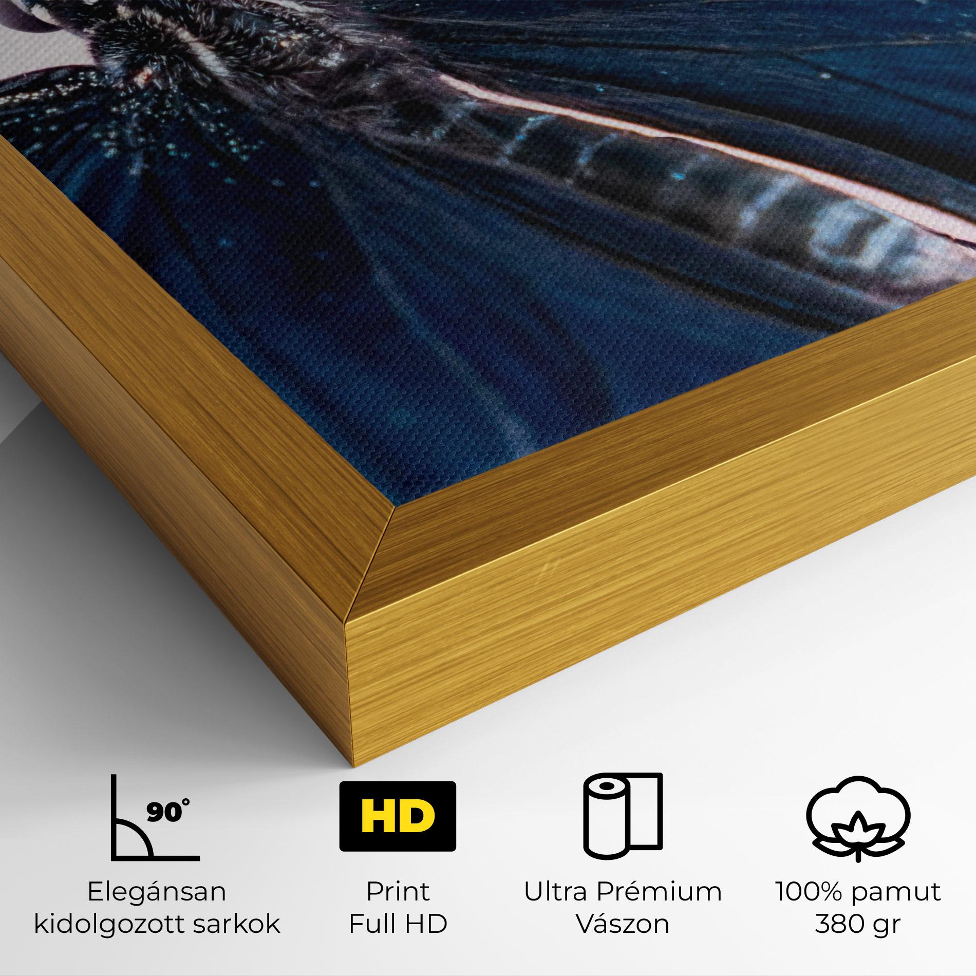 Vászonkép Blue Butterfly mockup 4