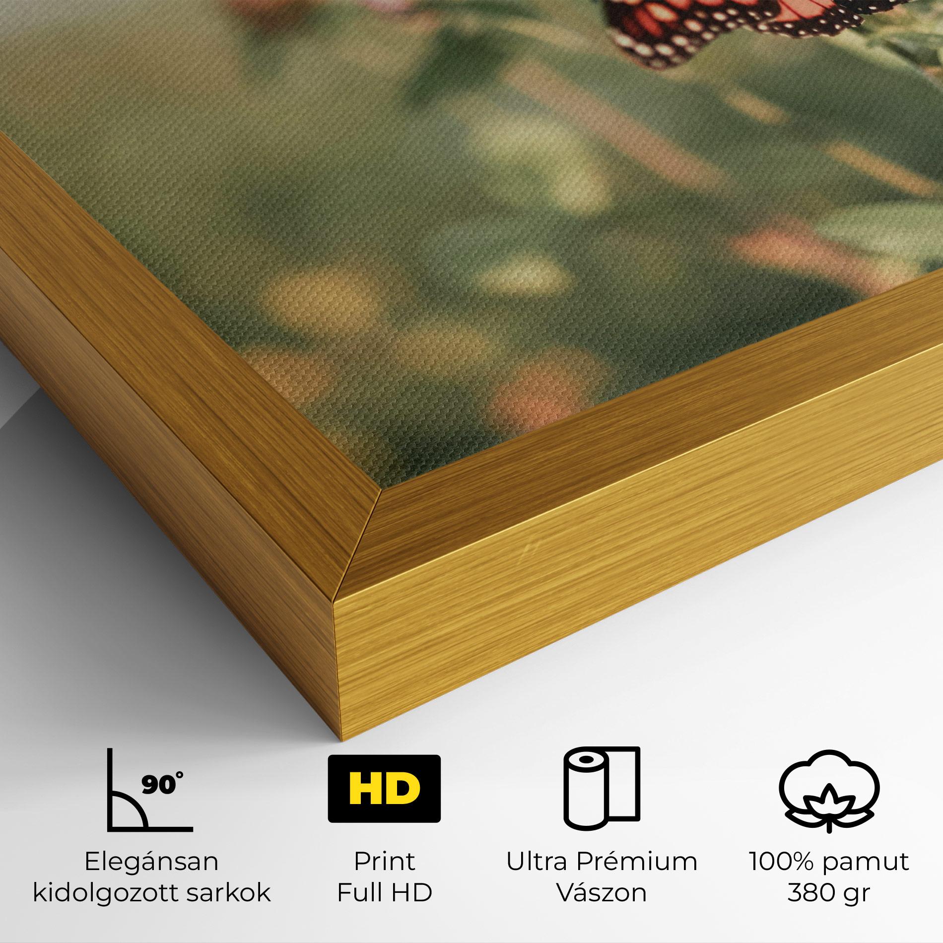 Vászonkép Light Red Butterfly mockup 4