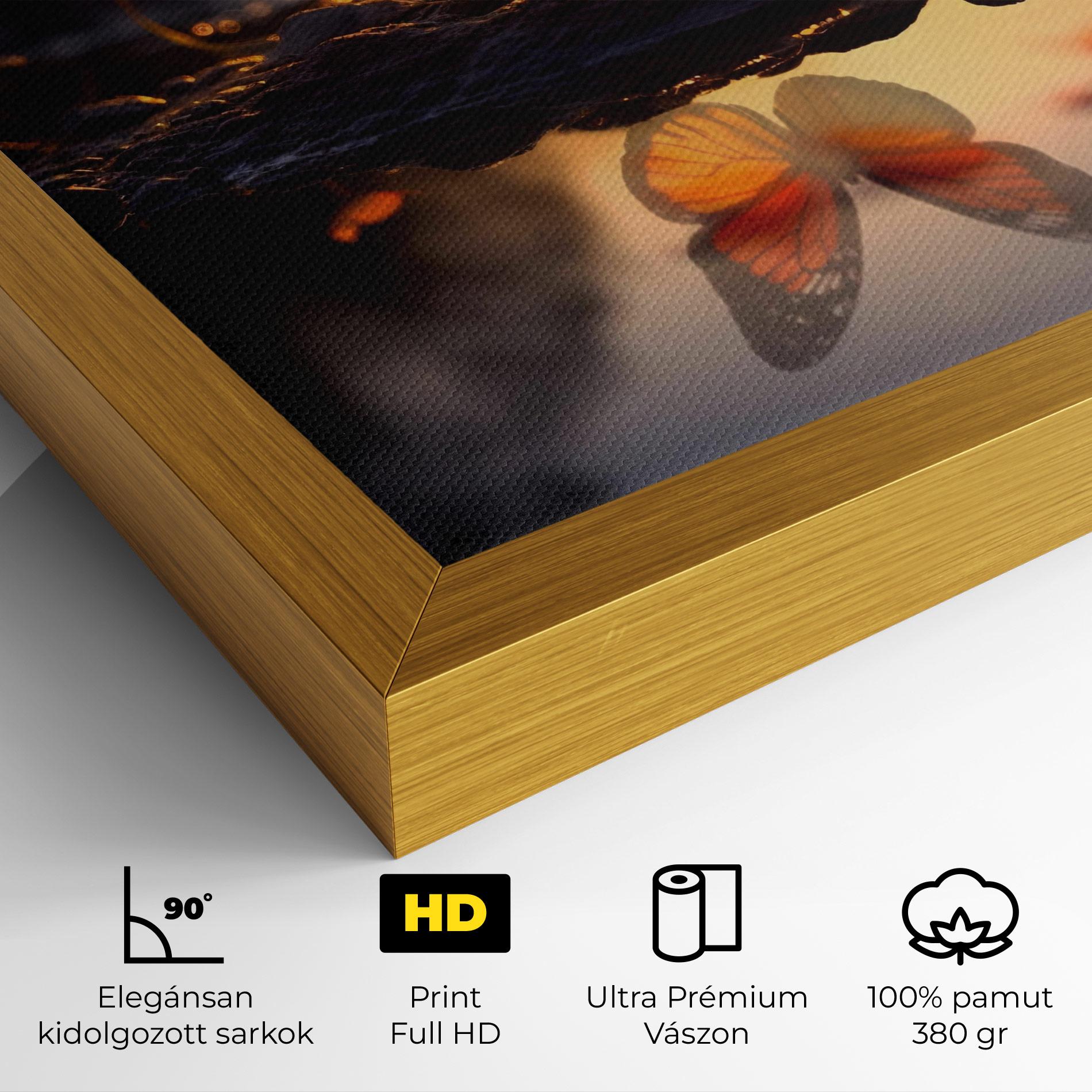 Vászonkép Sun Water Butterfly mockup 4