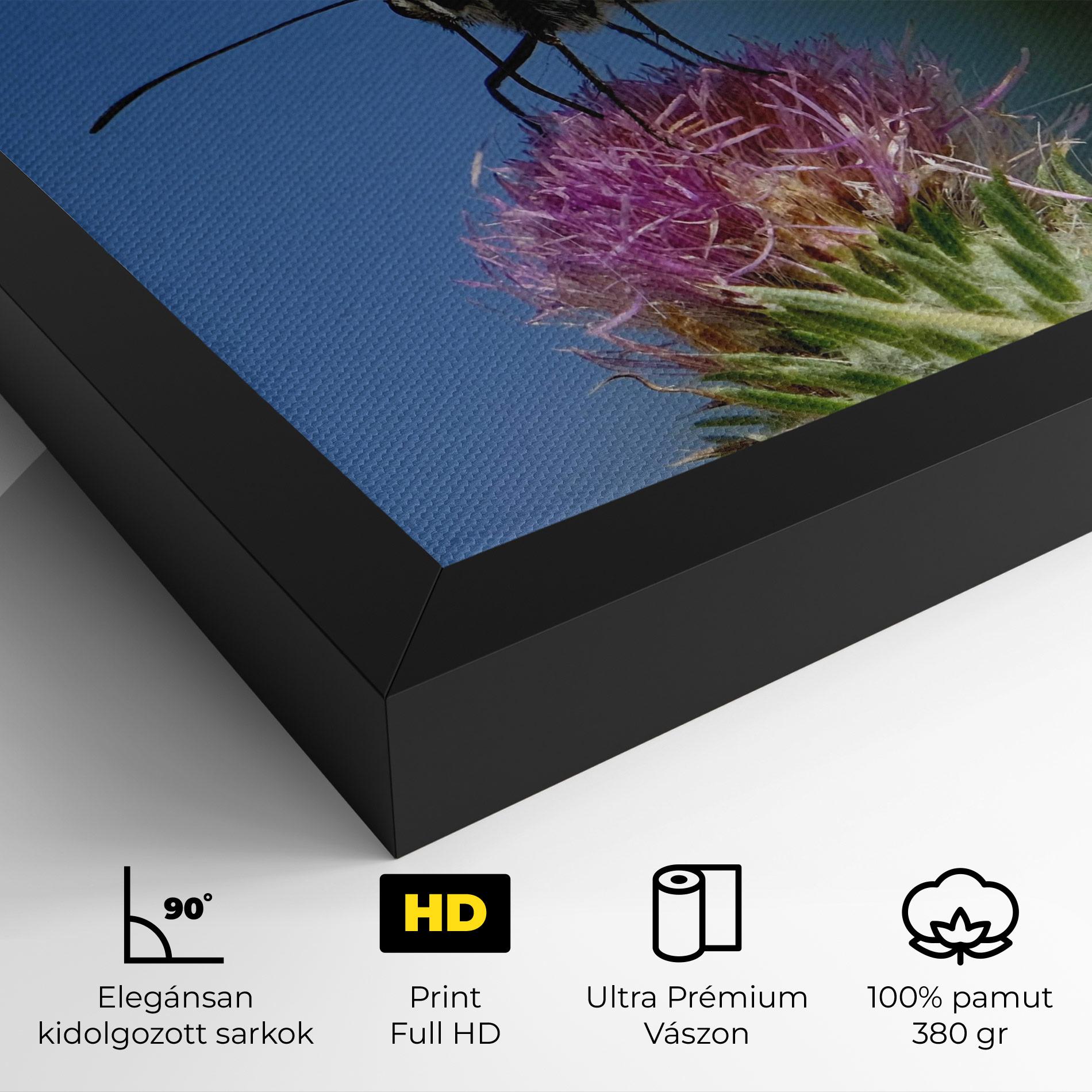 Vászonkép Grey White Butterfly mockup 4