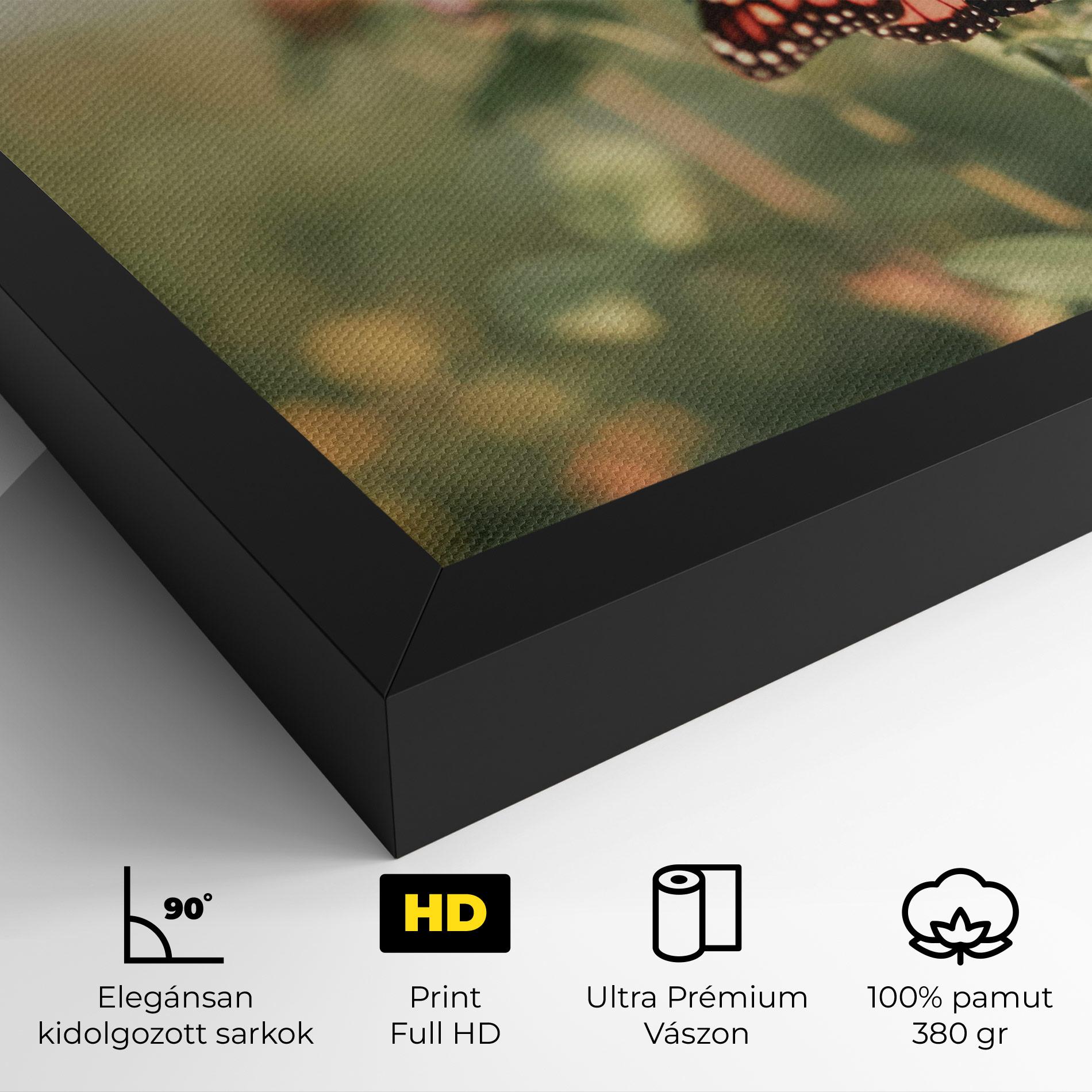 Vászonkép Light Red Butterfly mockup 4