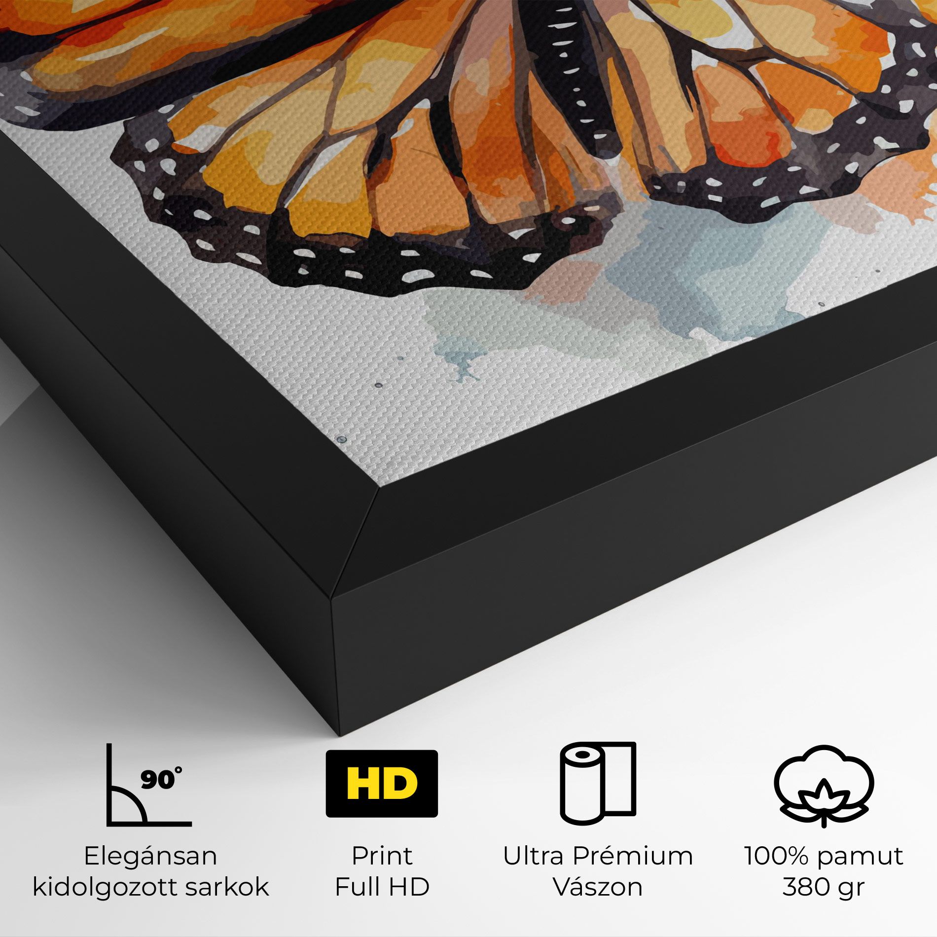 Orange Butterfly mockup 4