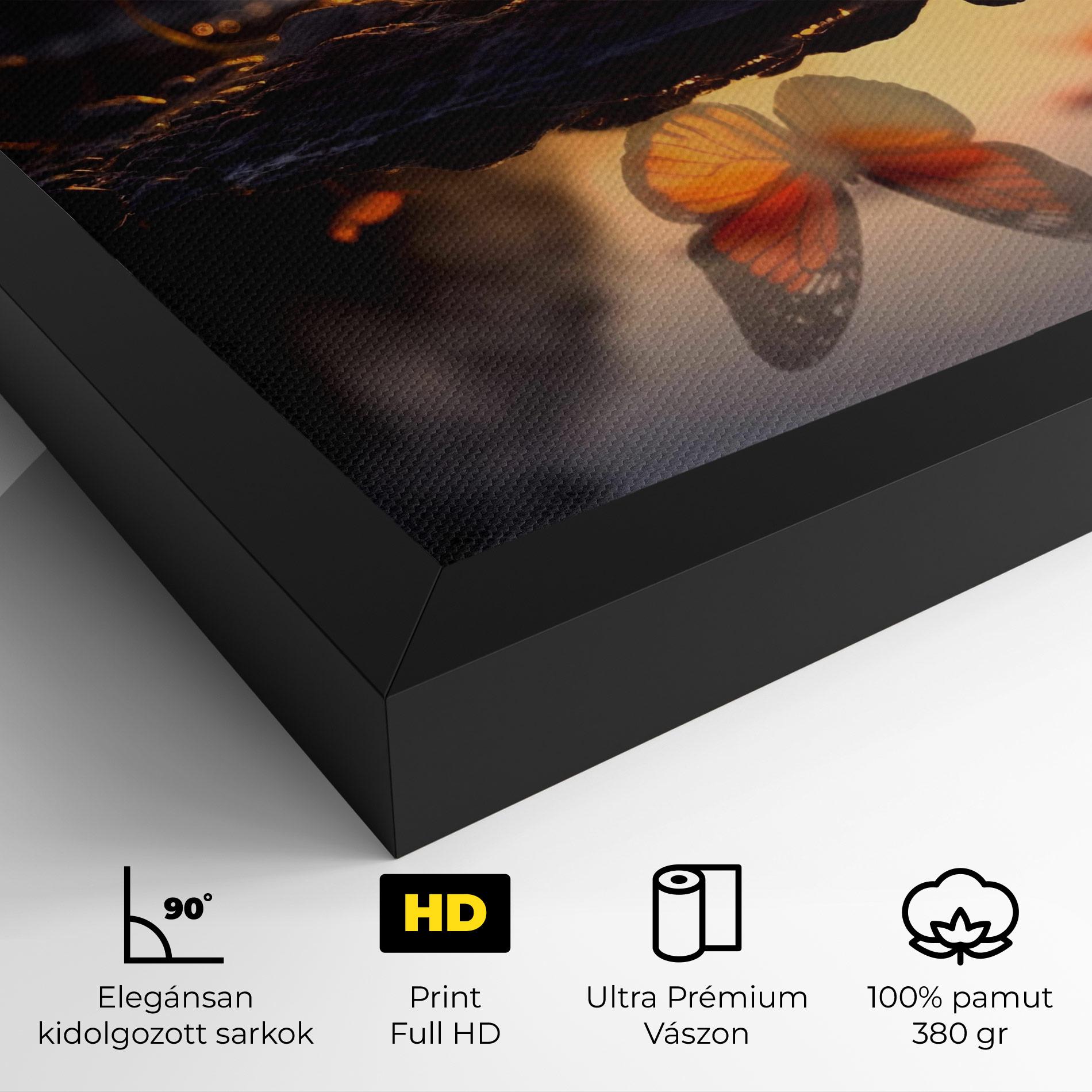 Vászonkép Sun Water Butterfly mockup 4