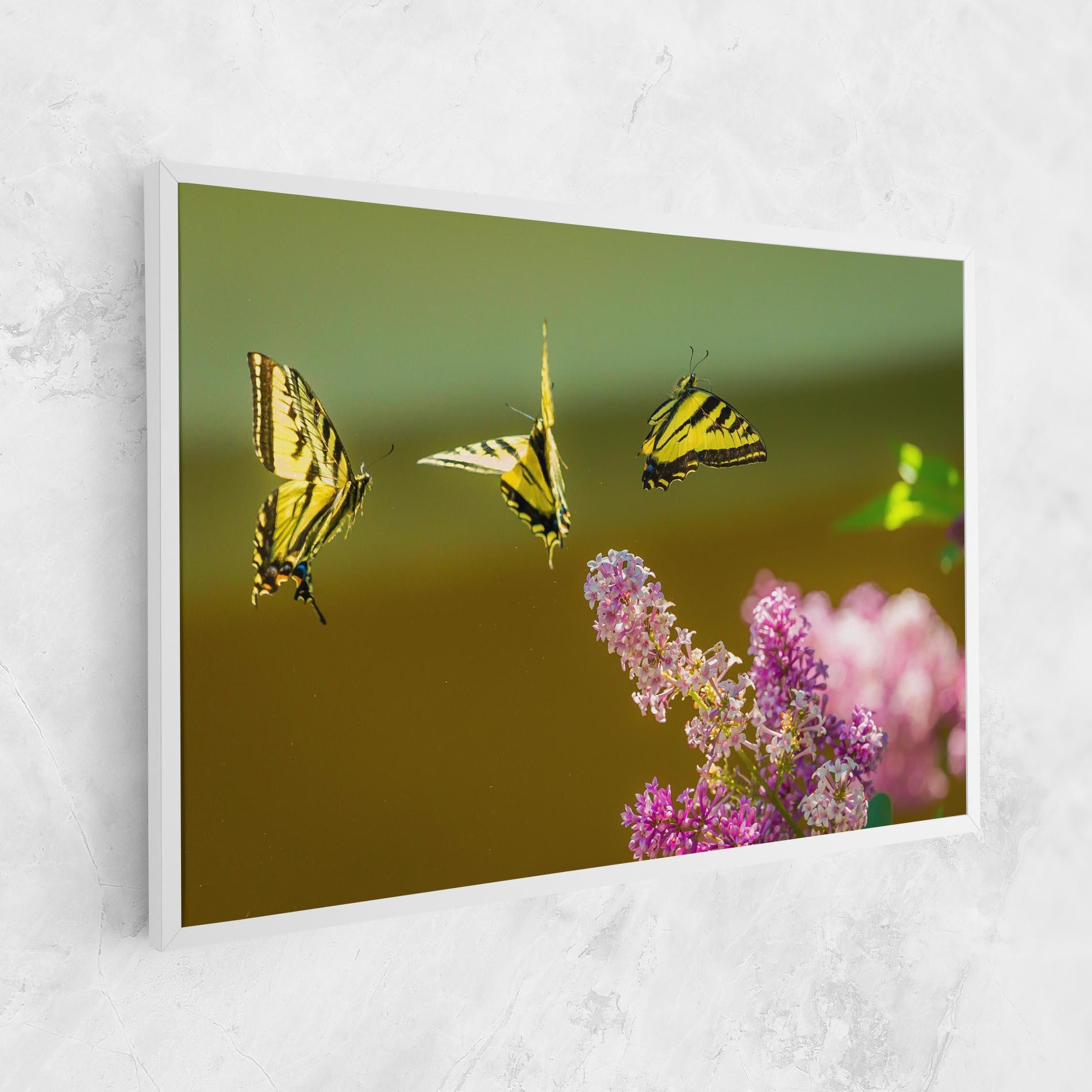 Vászonkép 3 Yellow Butterflies mockup 1