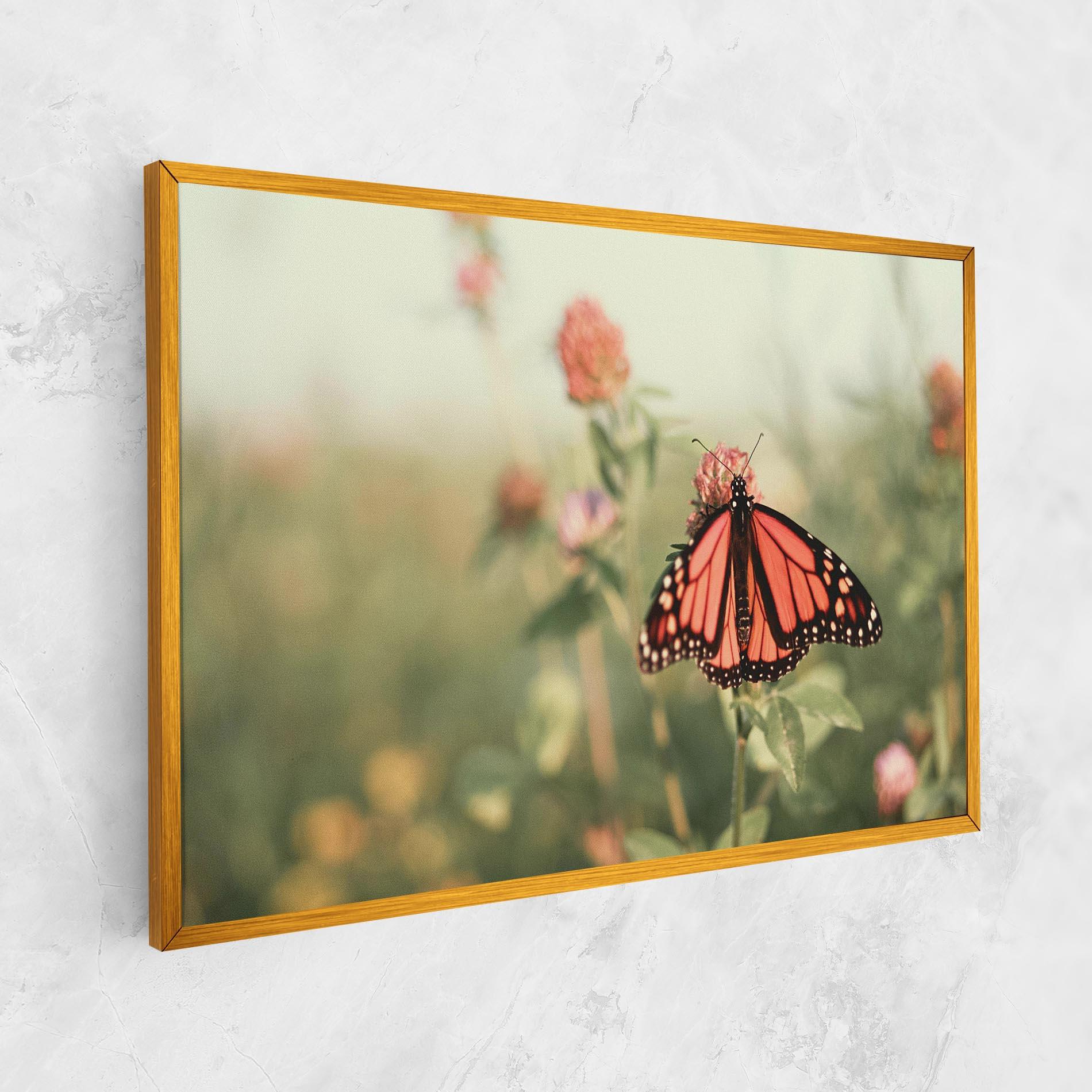 Vászonkép Light Red Butterfly mockup 1
