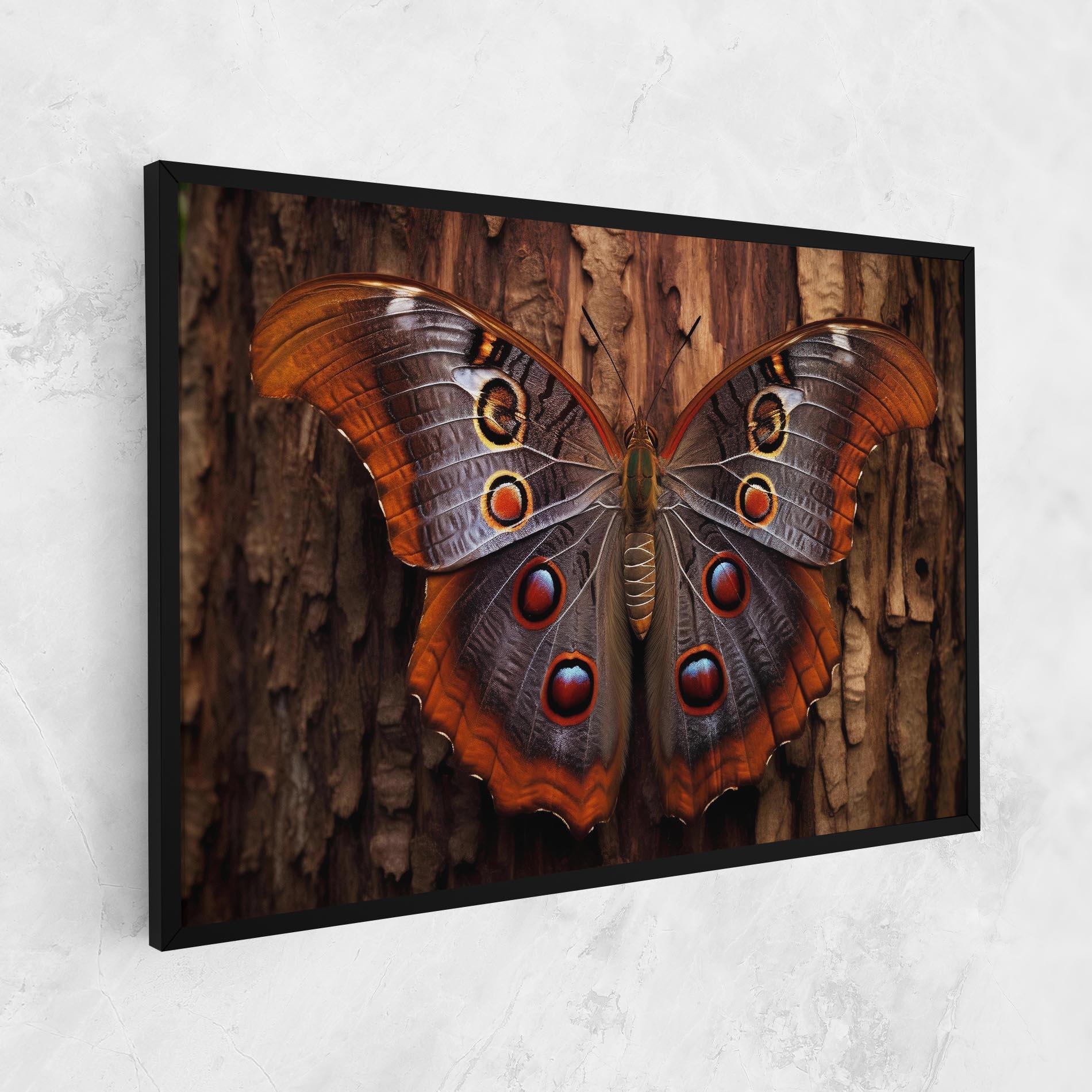 Vászonkép Brown Eyes Butterfly mockup 1