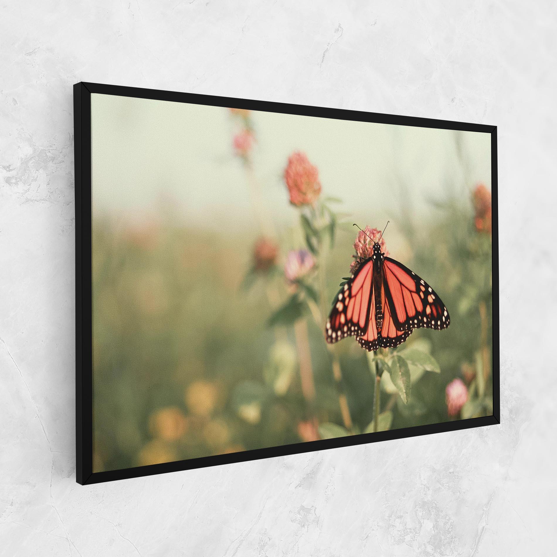 Vászonkép Light Red Butterfly mockup 1