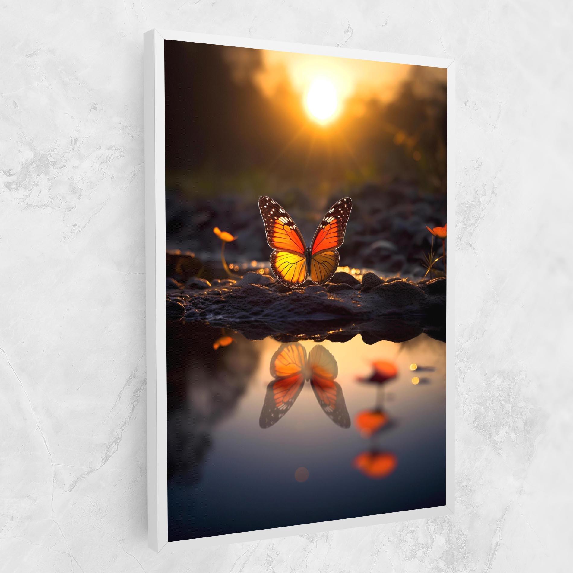 Vászonkép Sun Water Butterfly mockup 1