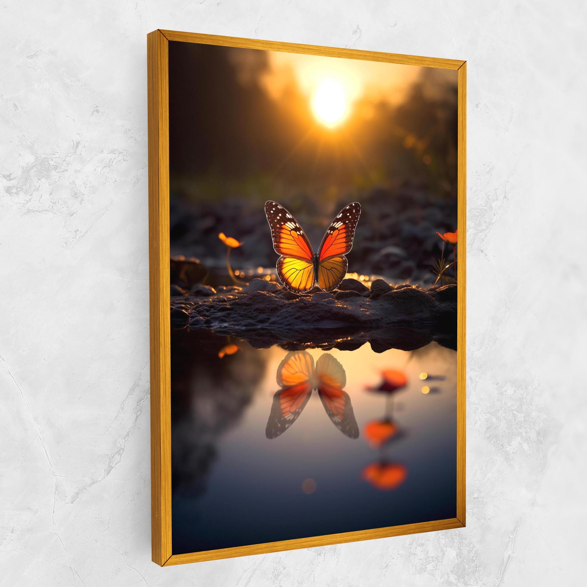 Vászonkép Sun Water Butterfly mockup 1