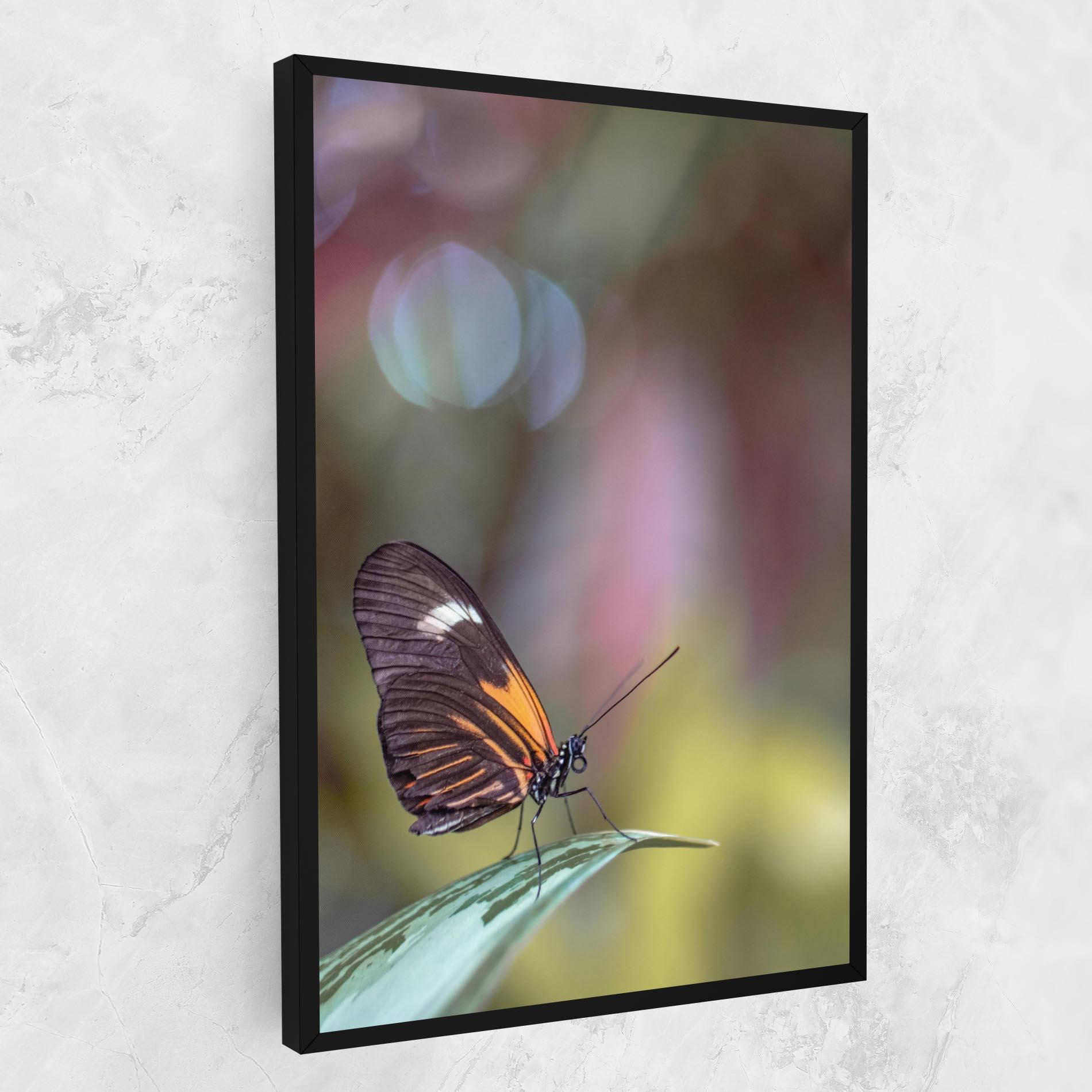 Vászonkép Dark Purple Butterfly mockup 1