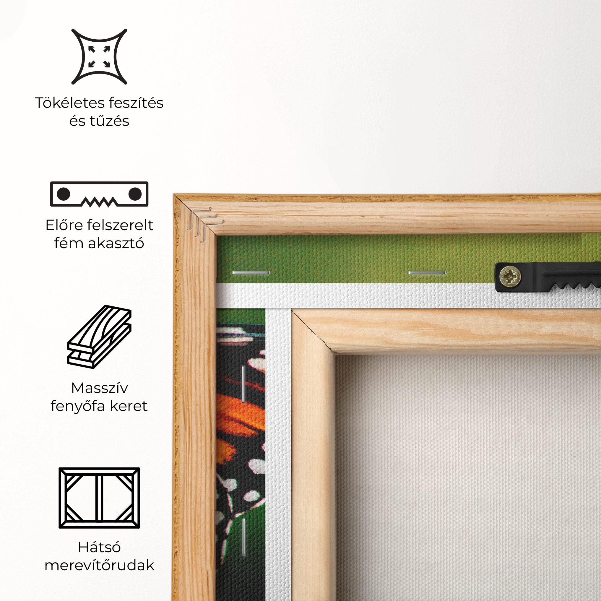 Vászonkép Big Orange Butterfly mockup 5