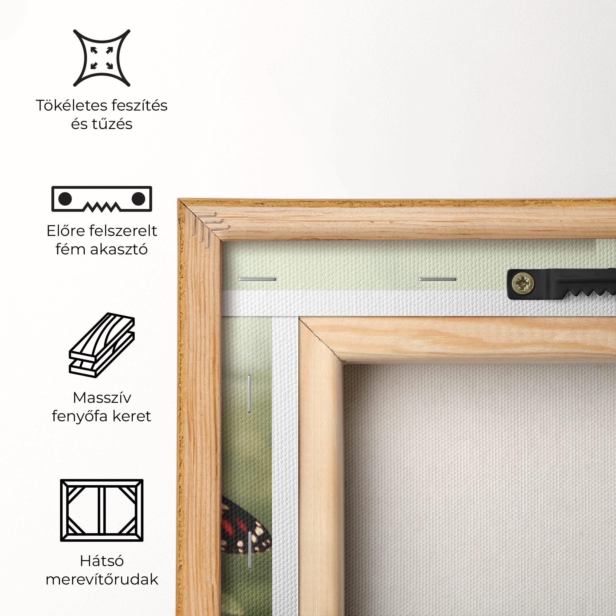 Vászonkép Light Red Butterfly mockup 5