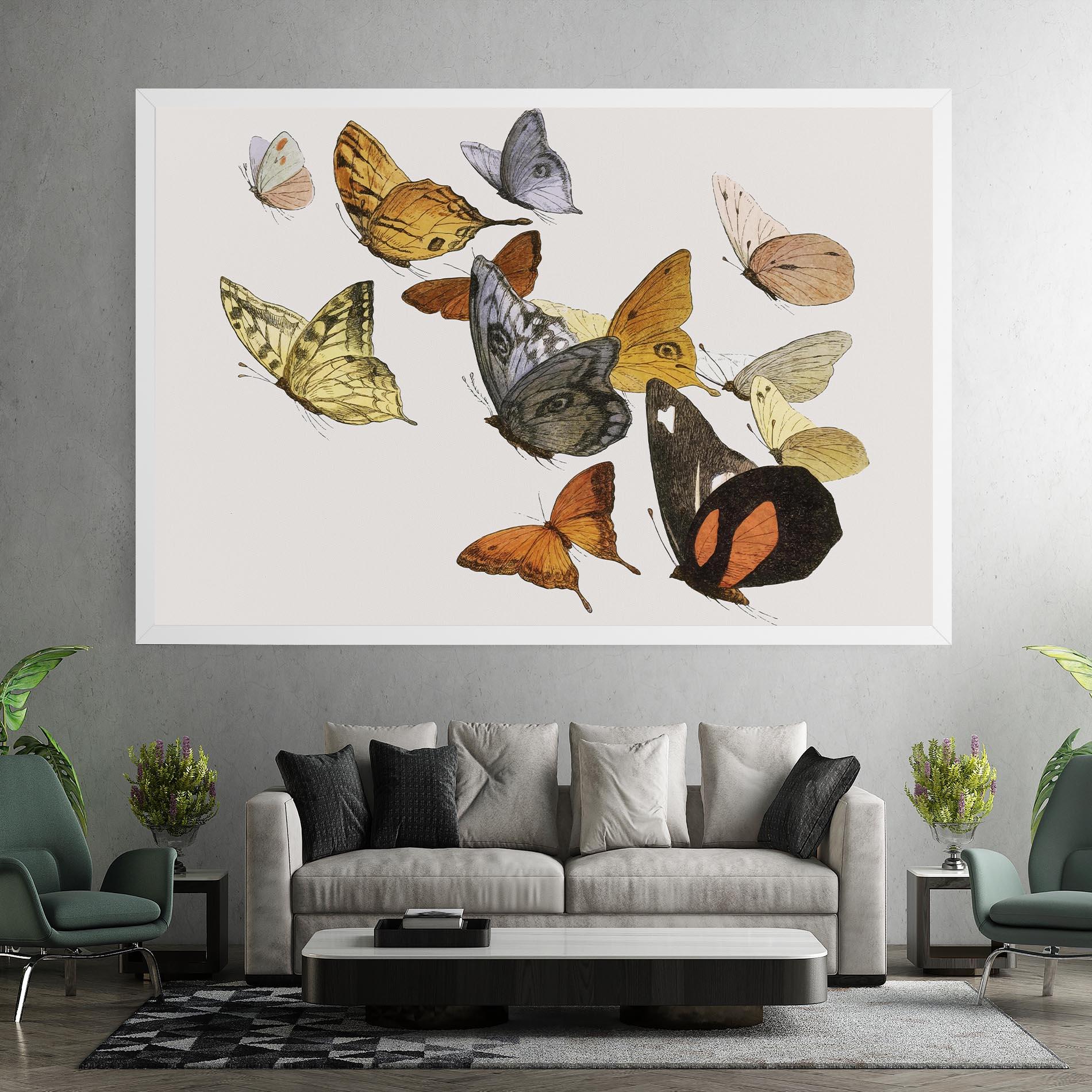 Vászonkép Butterfly Floating mockup 7
