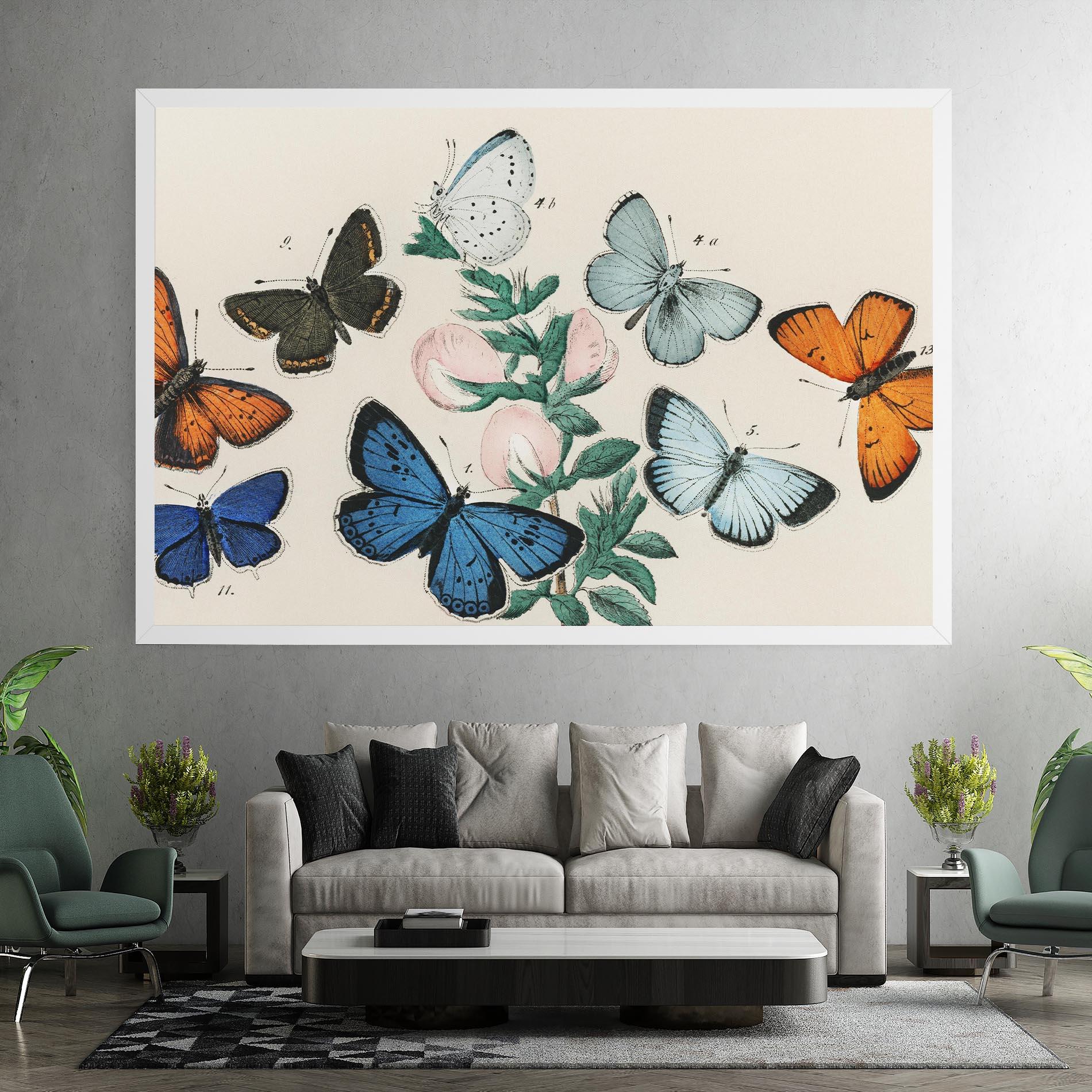 Vászonkép Moving Butterflies mockup 7