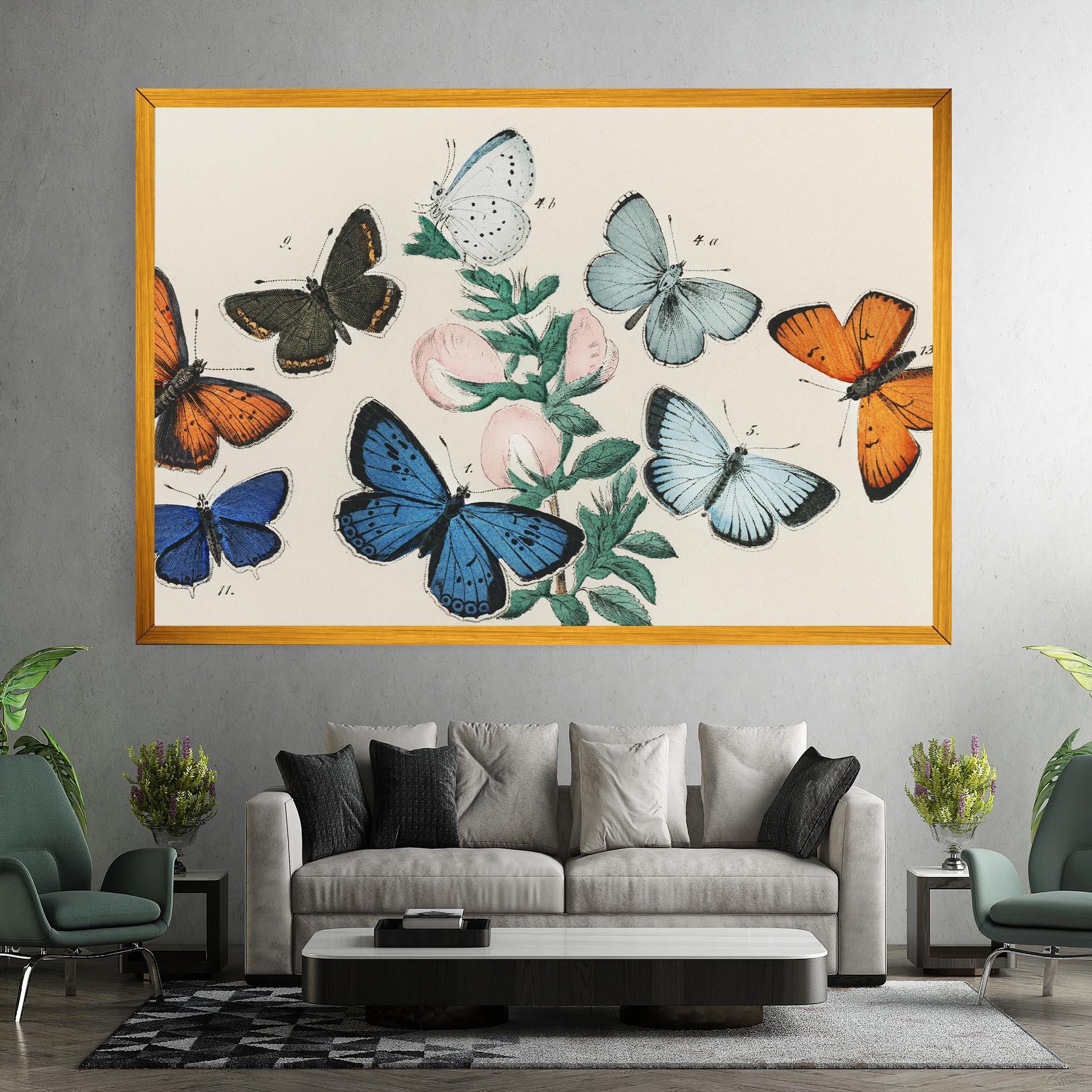 Vászonkép Moving Butterflies mockup 7