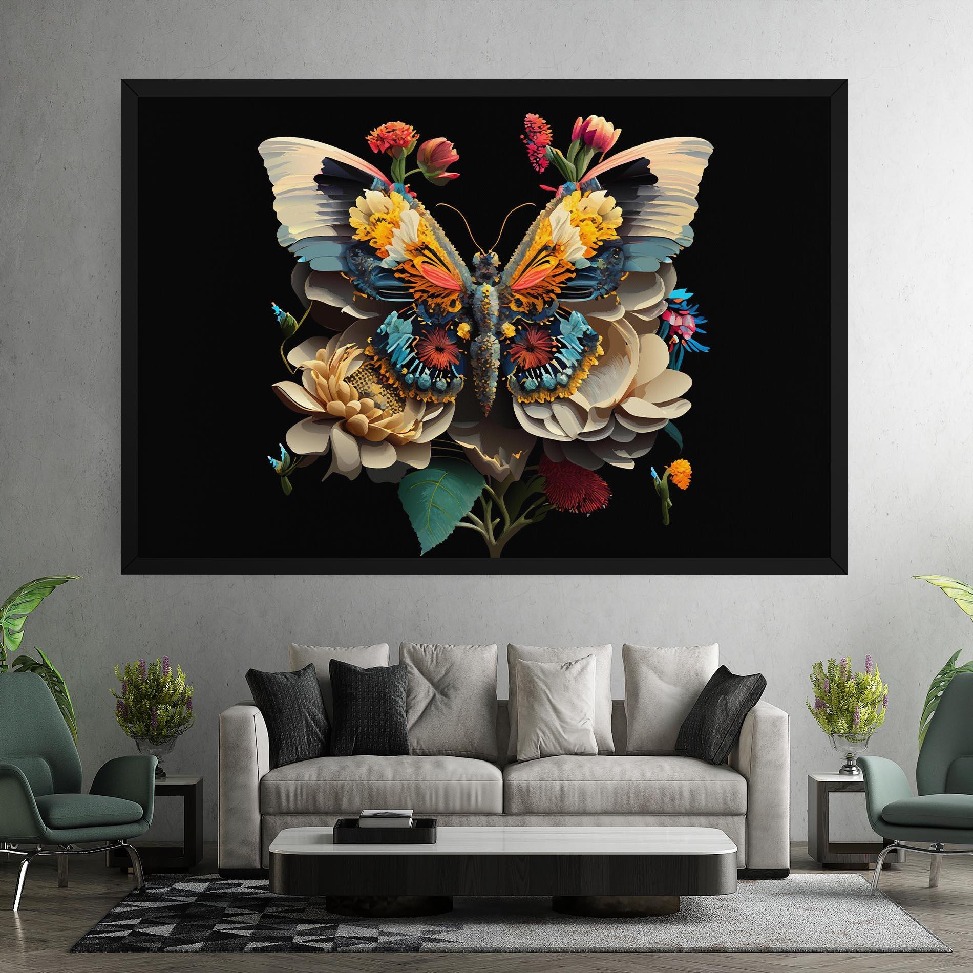 Vászonkép Colorful Butterfly mockup 7