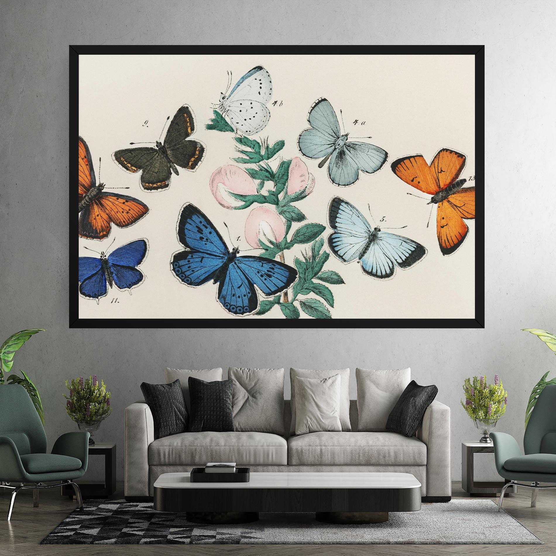 Vászonkép Moving Butterflies mockup 7
