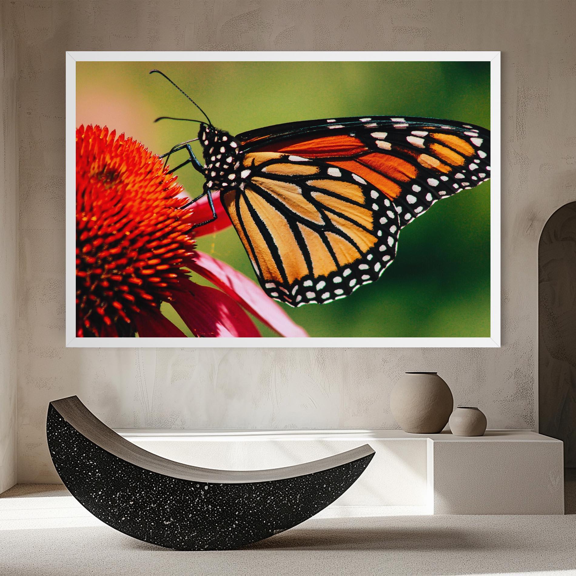 Vászonkép Big Orange Butterfly mockup 8