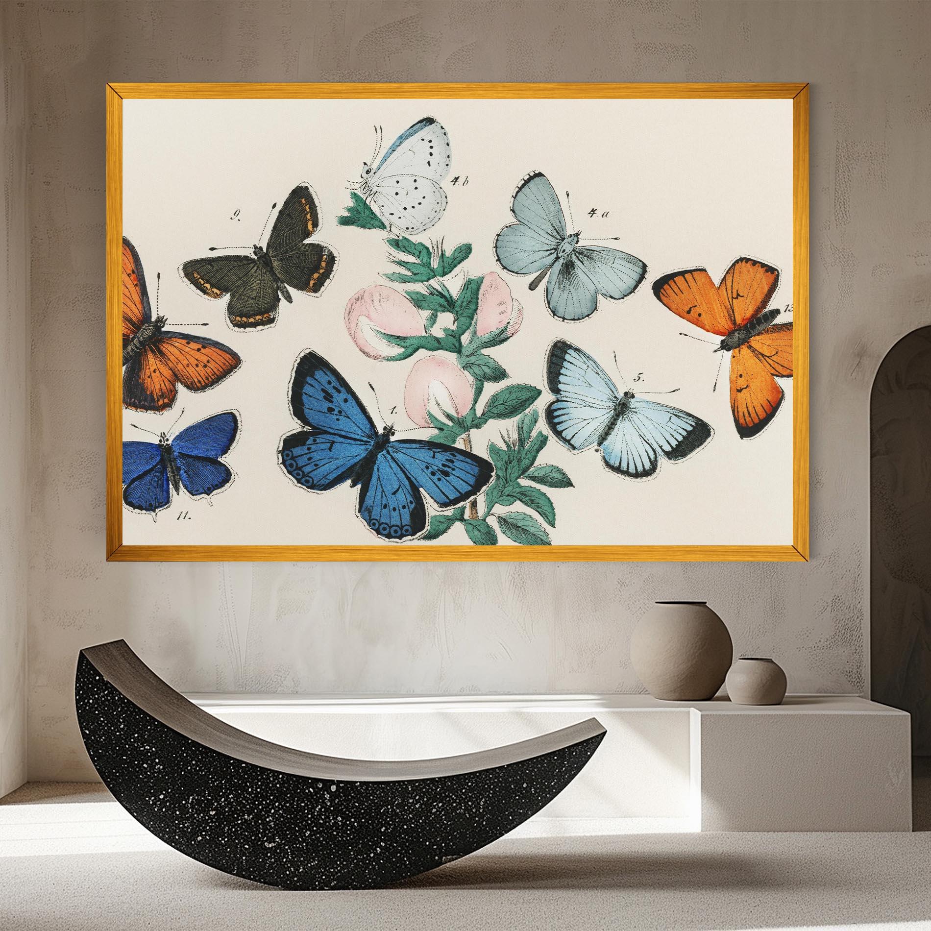Vászonkép Moving Butterflies mockup 8
