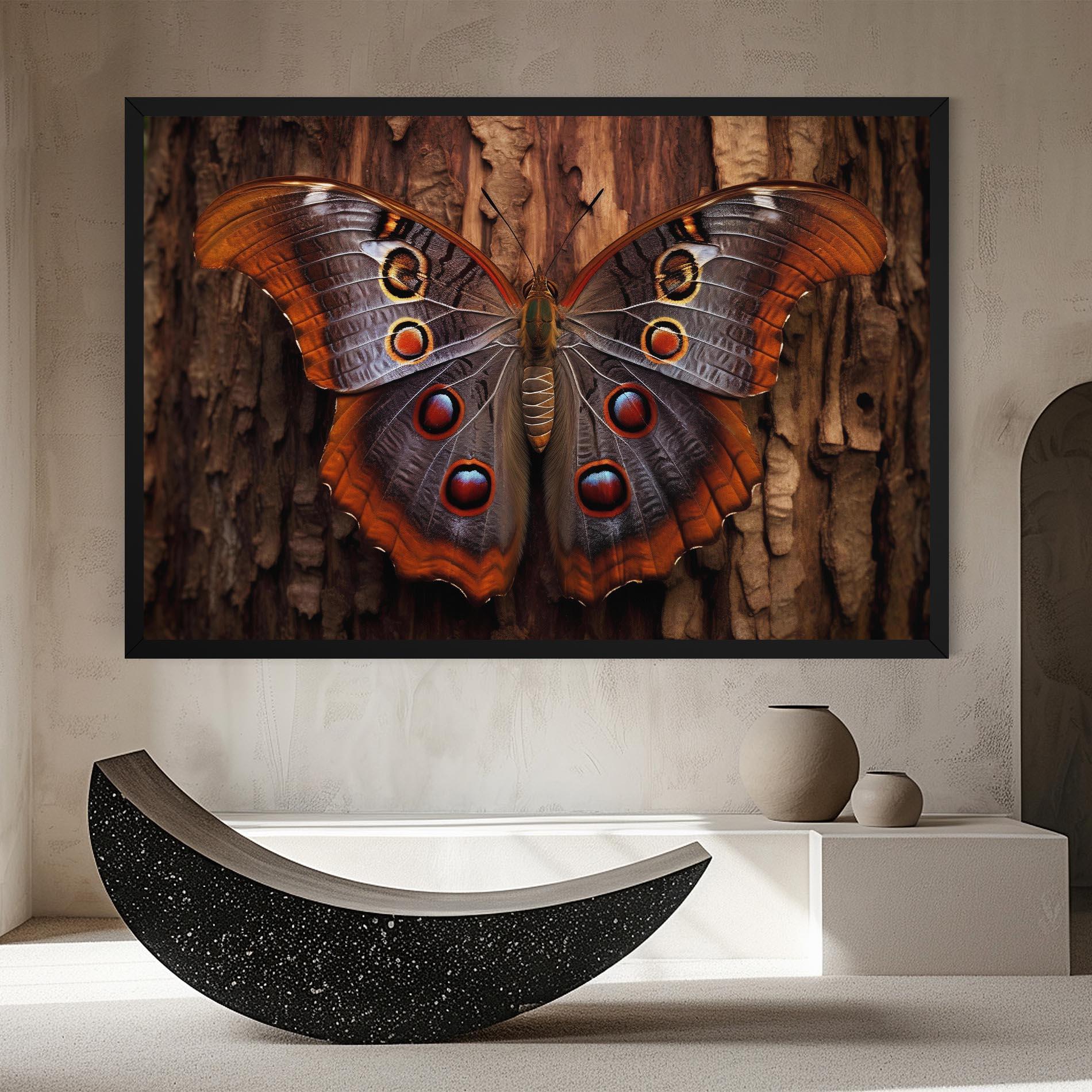 Vászonkép Brown Eyes Butterfly mockup 8