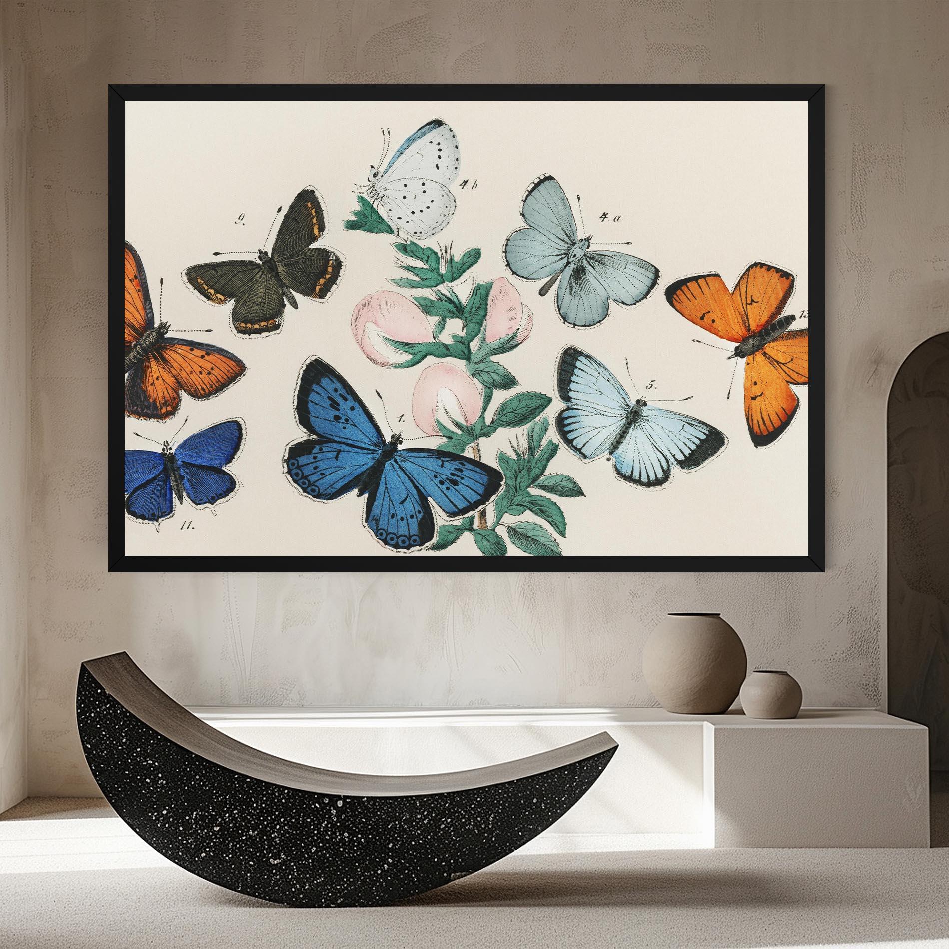 Vászonkép Moving Butterflies mockup 8