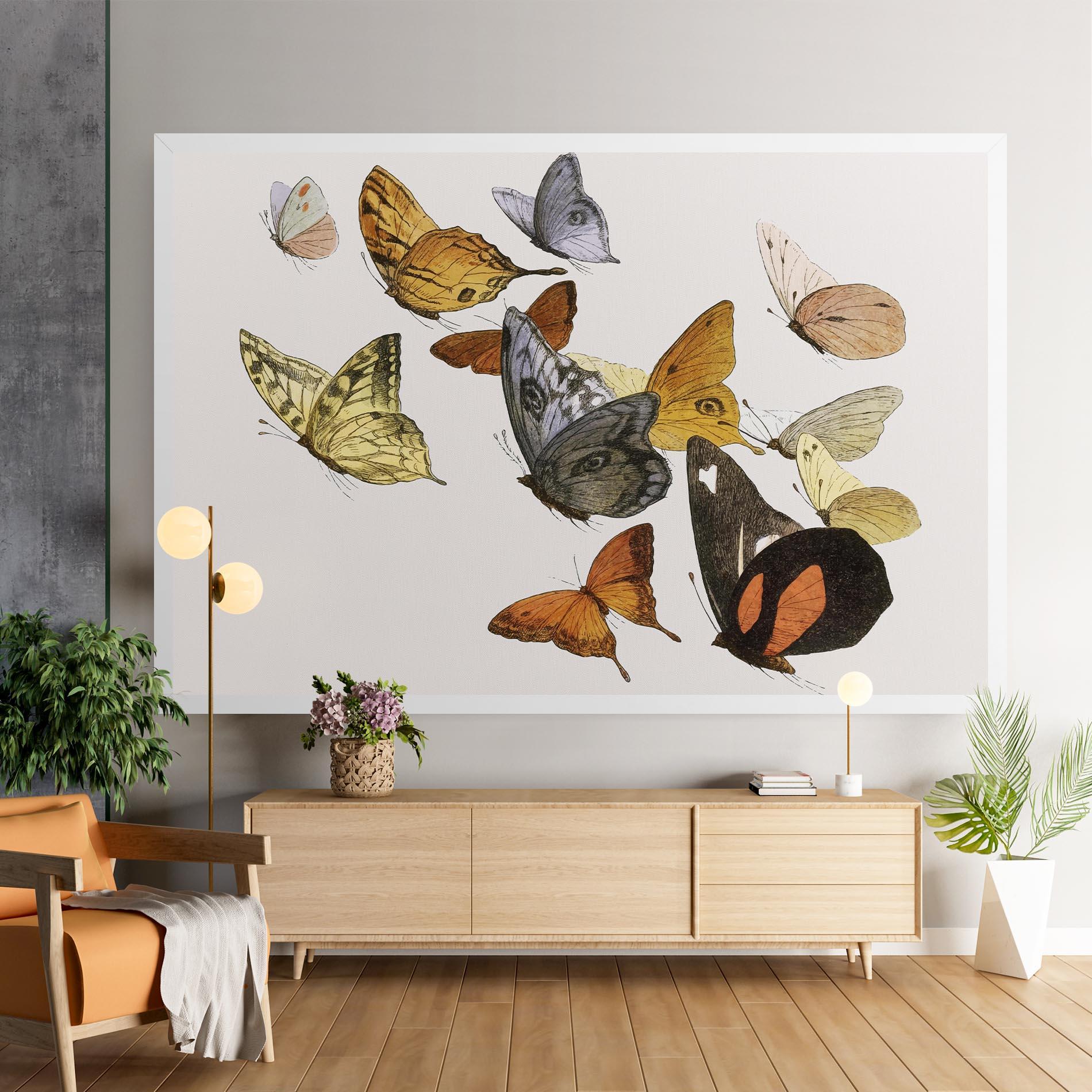 Vászonkép Butterfly Floating mockup 9