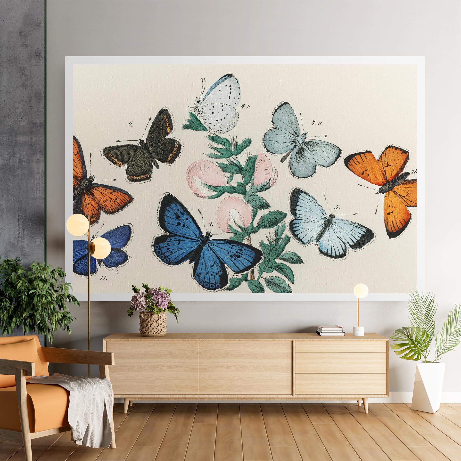 Vászonkép Moving Butterflies mockup 9