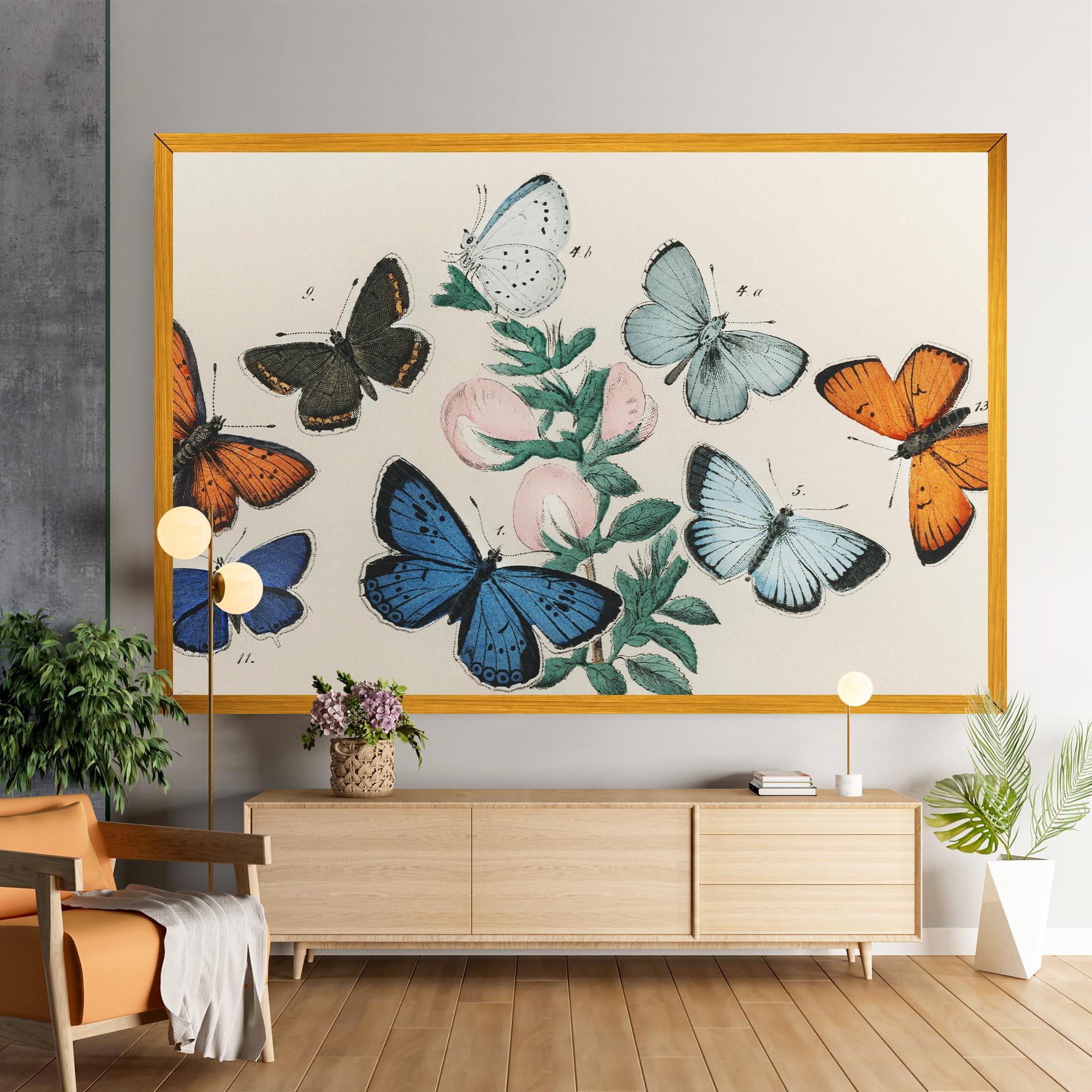 Vászonkép Moving Butterflies mockup 9