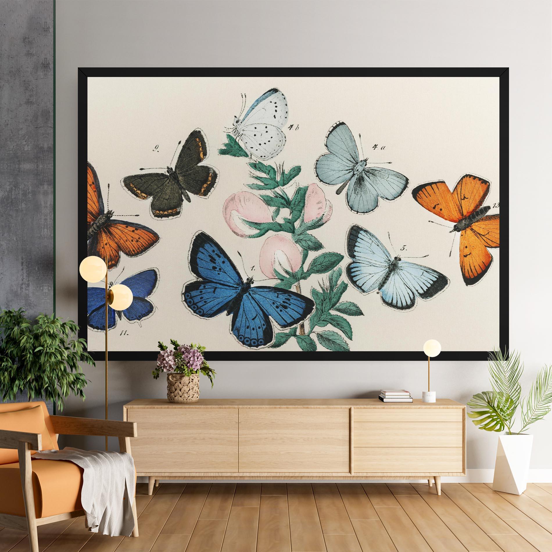 Vászonkép Moving Butterflies mockup 9