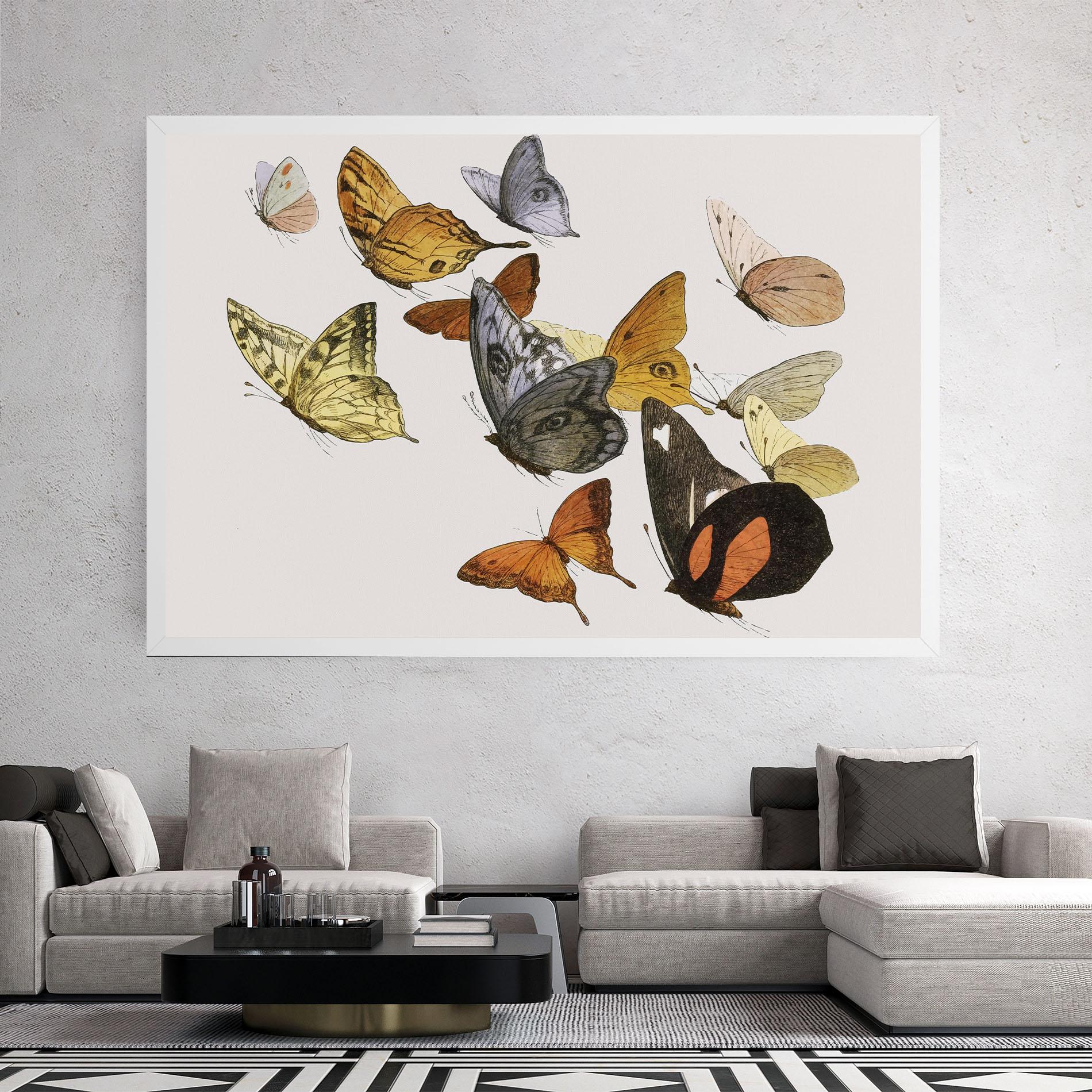 Vászonkép Butterfly Floating mockup 2